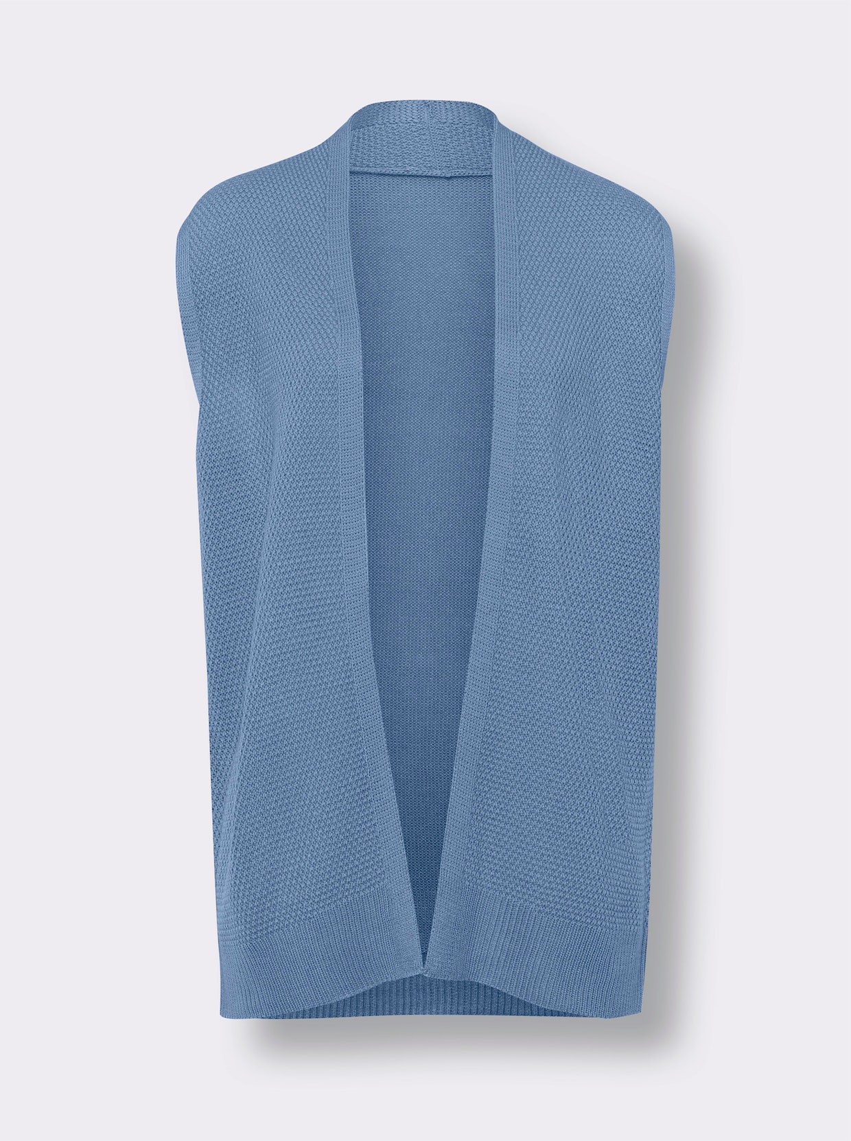 Pletená vesta - modrá