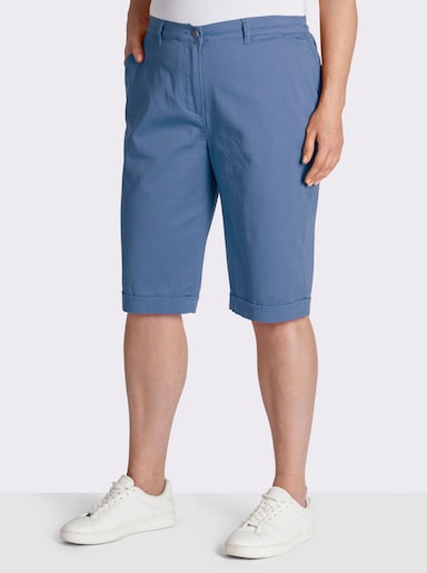 Jeansbermudas mit Dehnbund hinten - blau