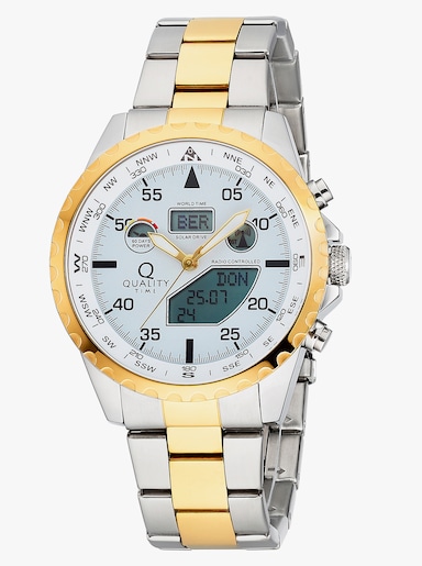 Herren-Funk-Solar-Chronograph - bicolor