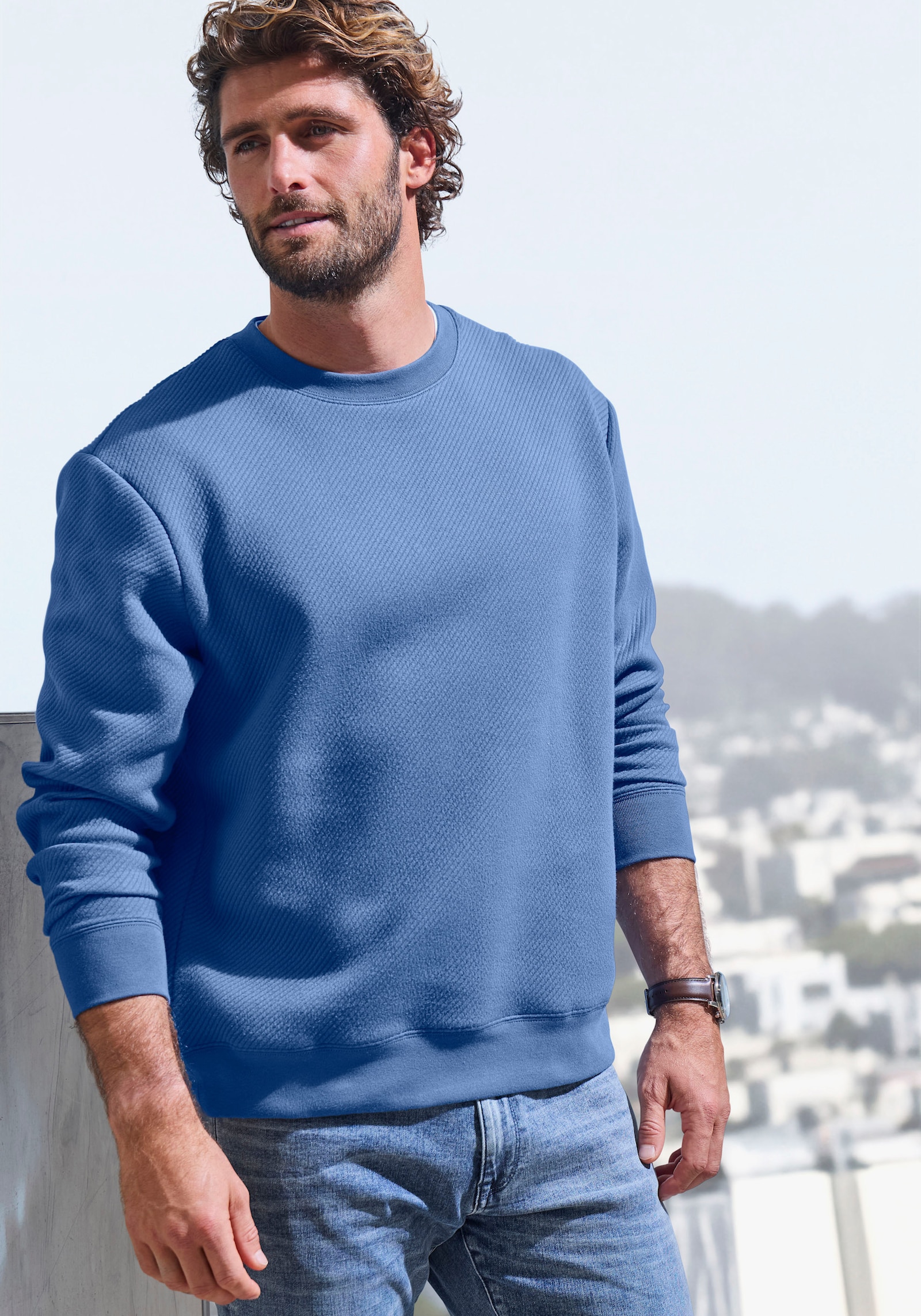 John Devin Sweatshirt - blauw