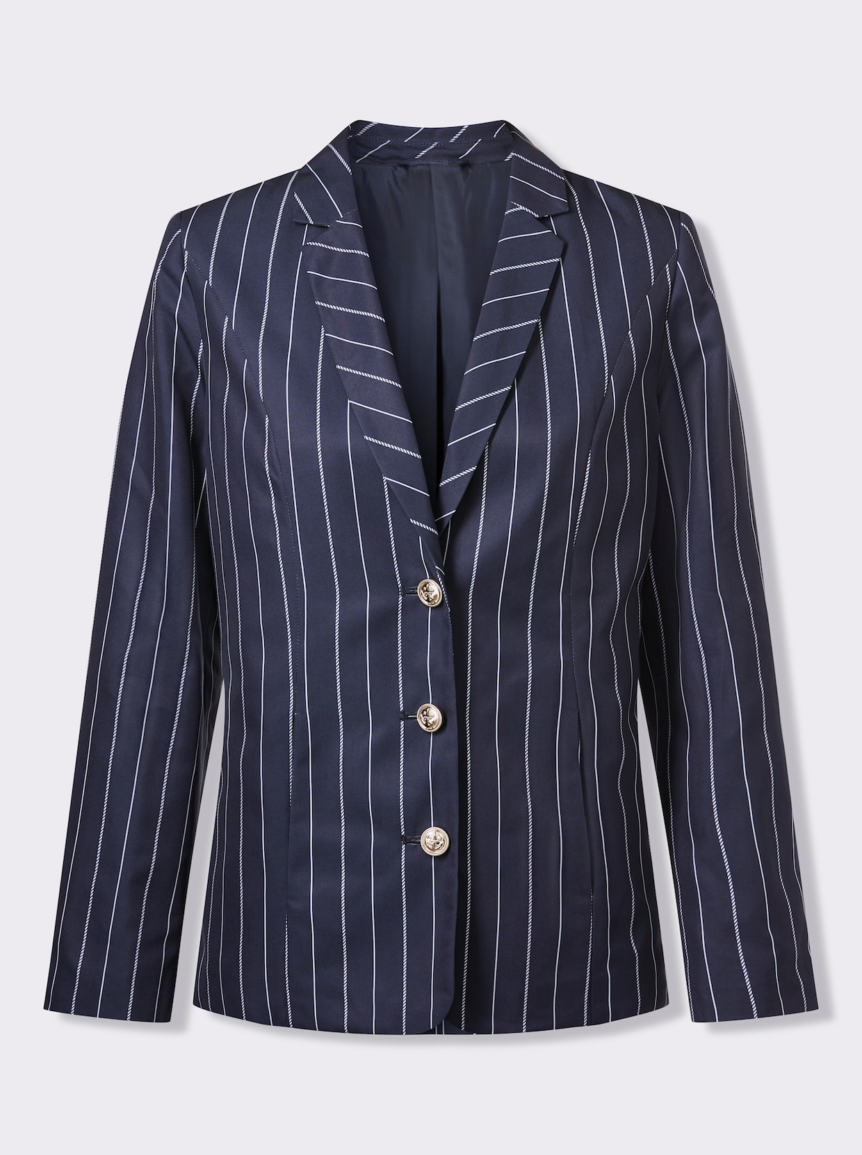 Blazer - marine-weiß-gestreift
