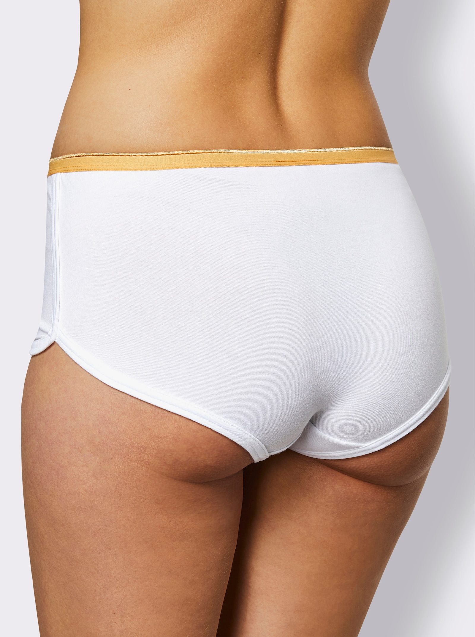 wäschepur Kalhotky s potiskem dnů v týdnu - bílá