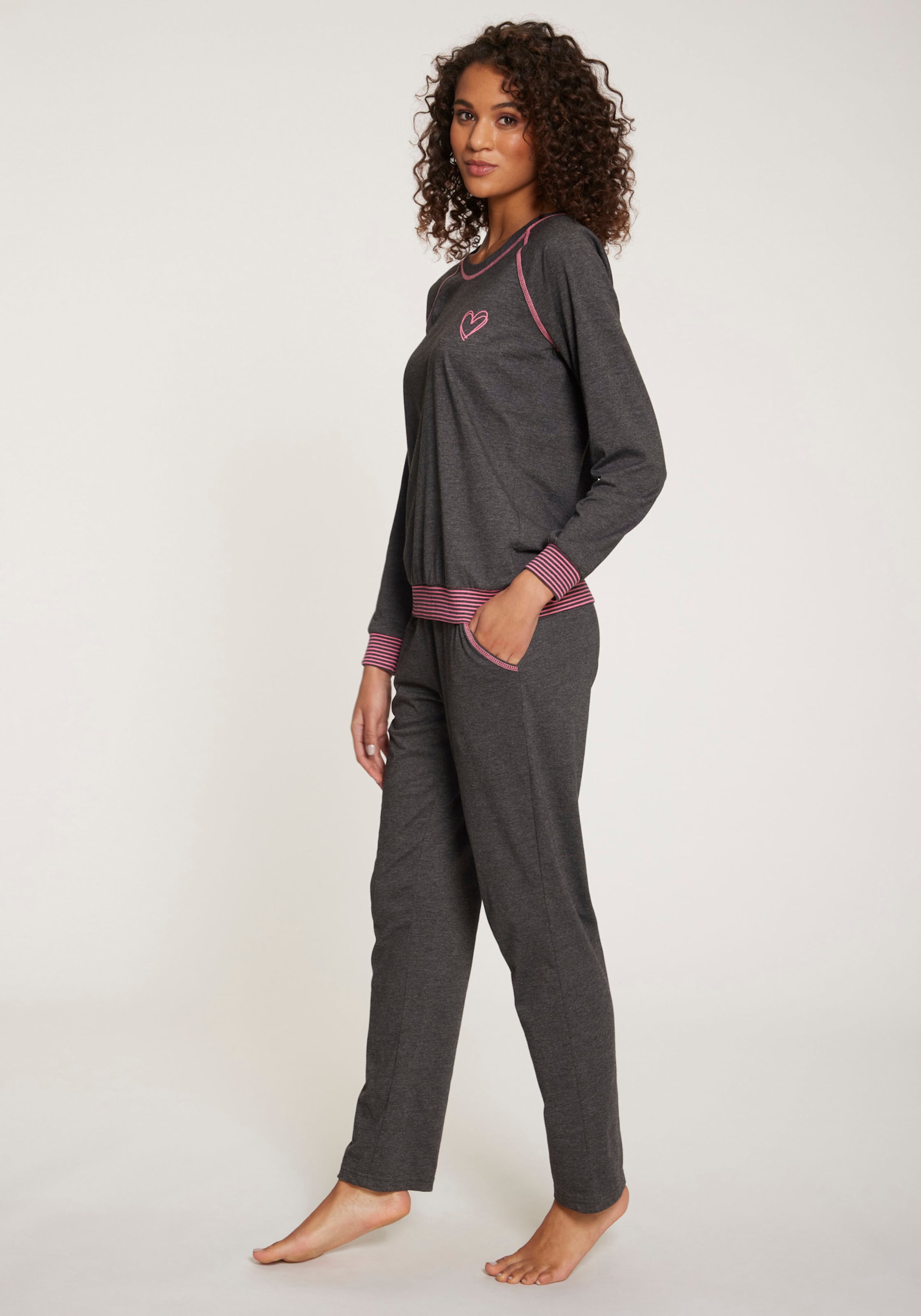 Pyjama antraciet gemêleerd, foto 2