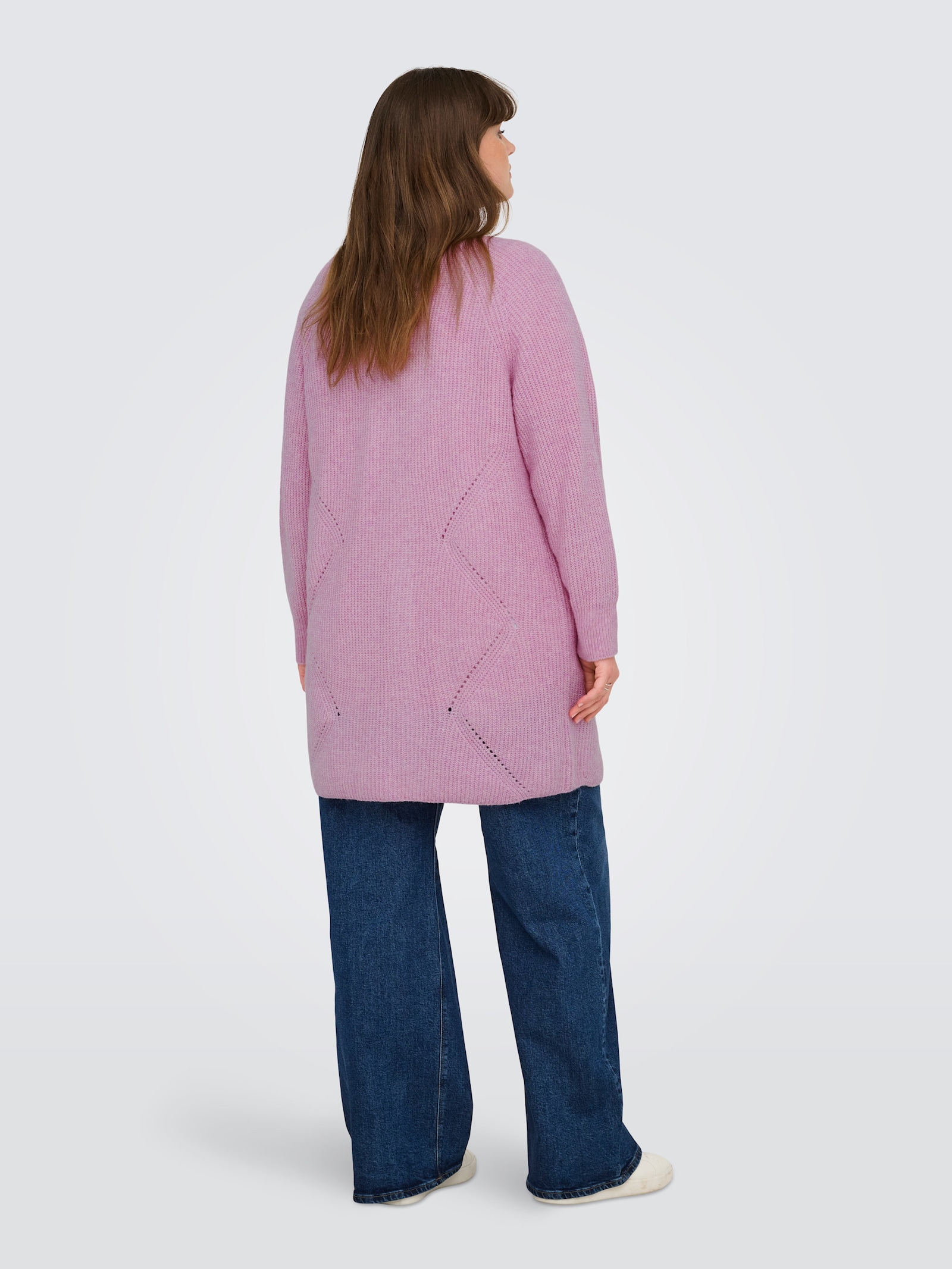 ONLY CARMAKOMA Strickjacke - mauve mist detail:melange