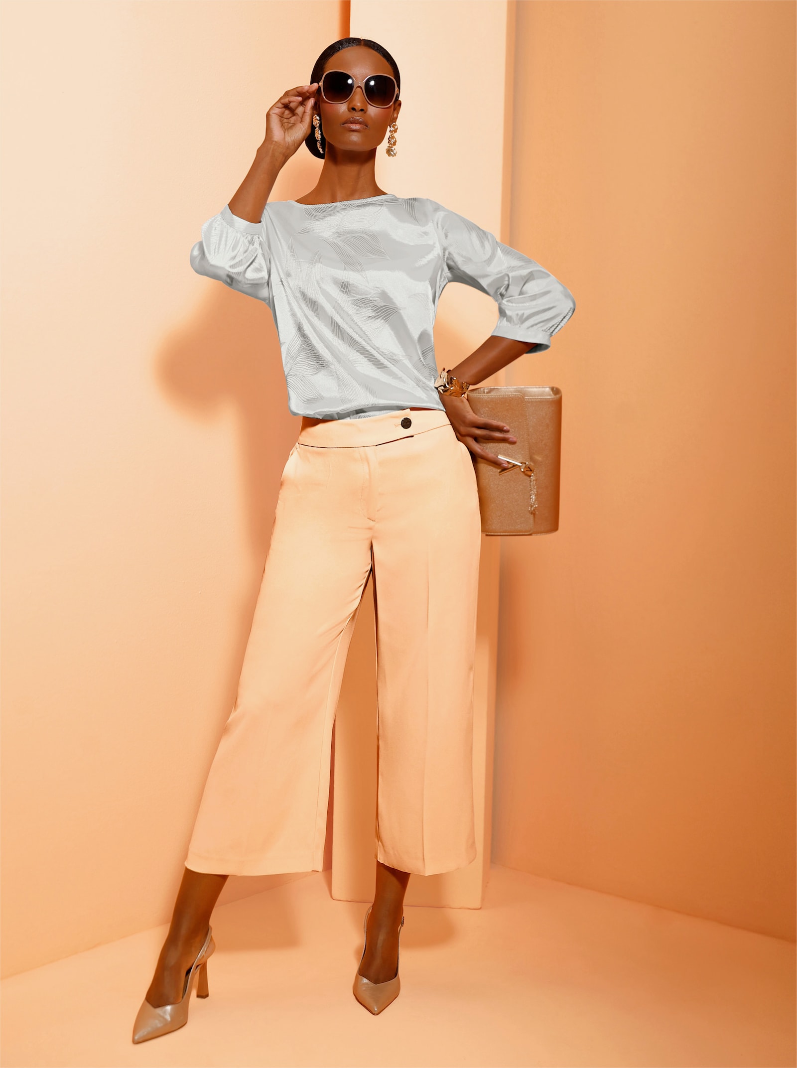 Chemisier à encolure en U - écru