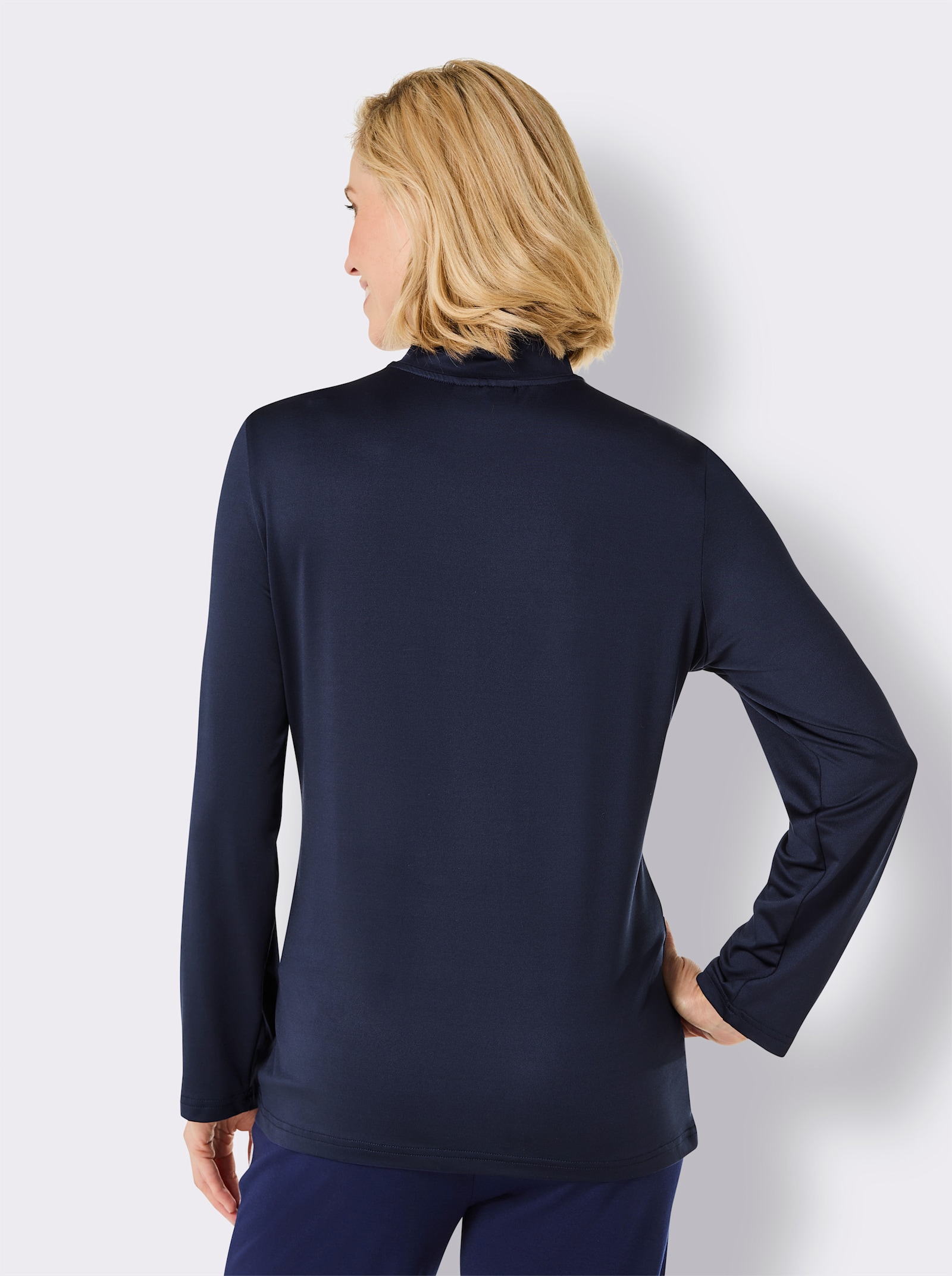 Catamaran Sports Functioneel shirt met sneeuwvlokkenprint - marine