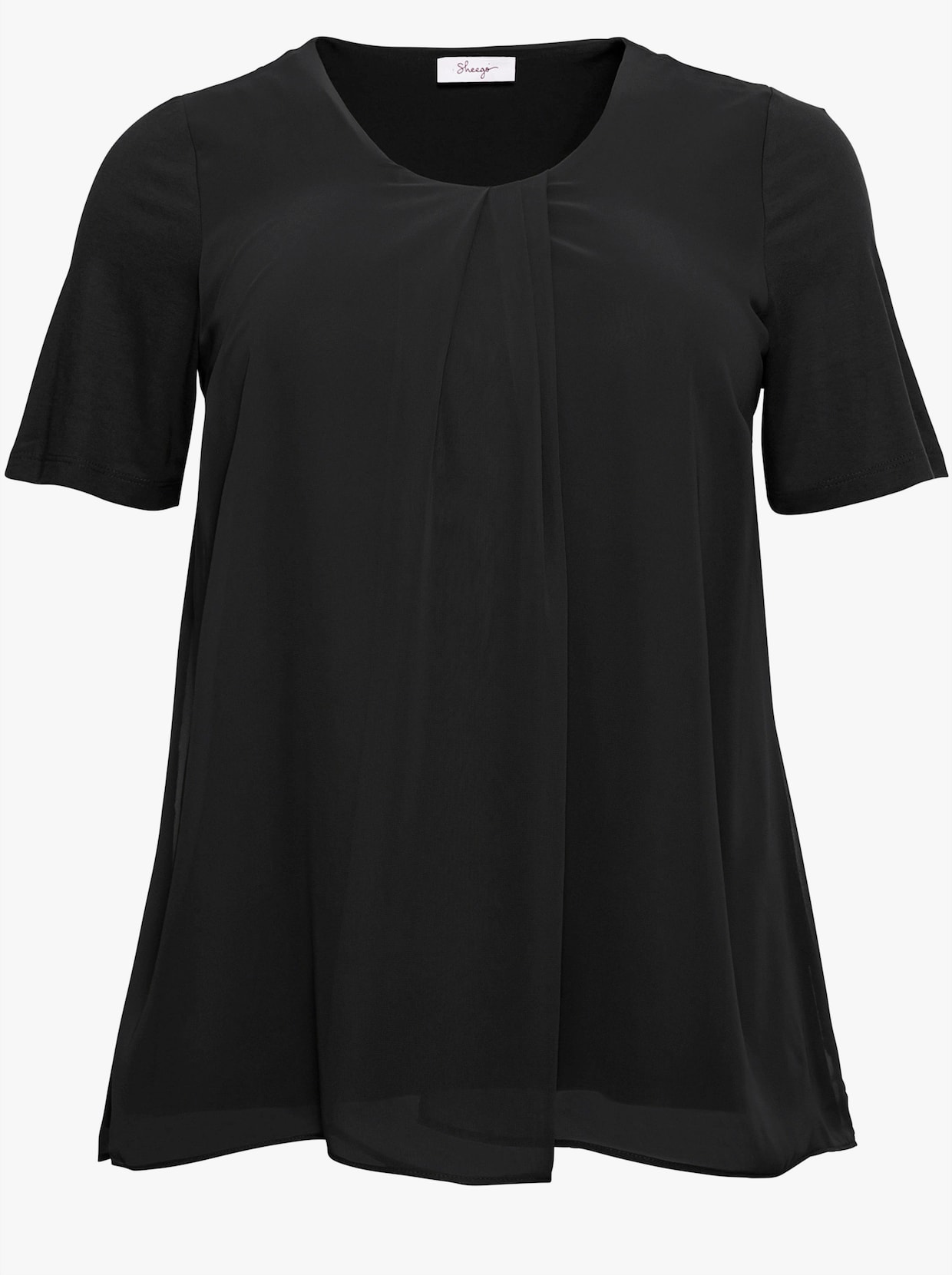 sheego Blusenshirt - schwarz