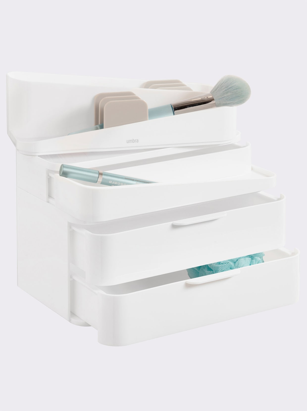 heine home Organisateur maquillage - blanc