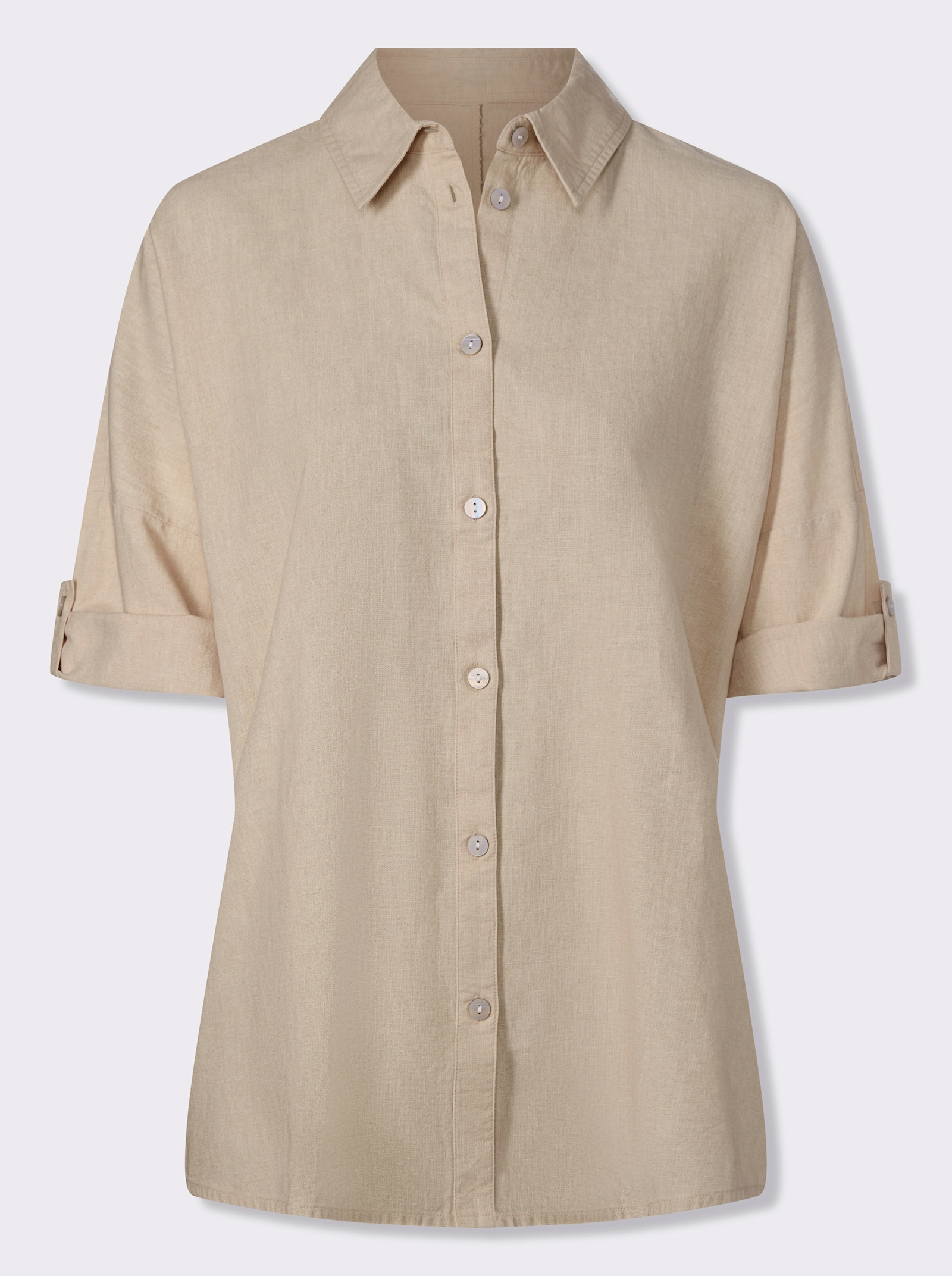 heine Leinenbluse mit 3/4-Arm - sand