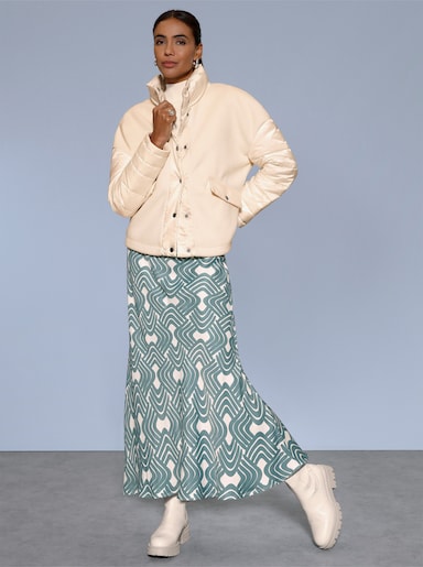 Kurzjacke im lässigen Schnitt - champagner