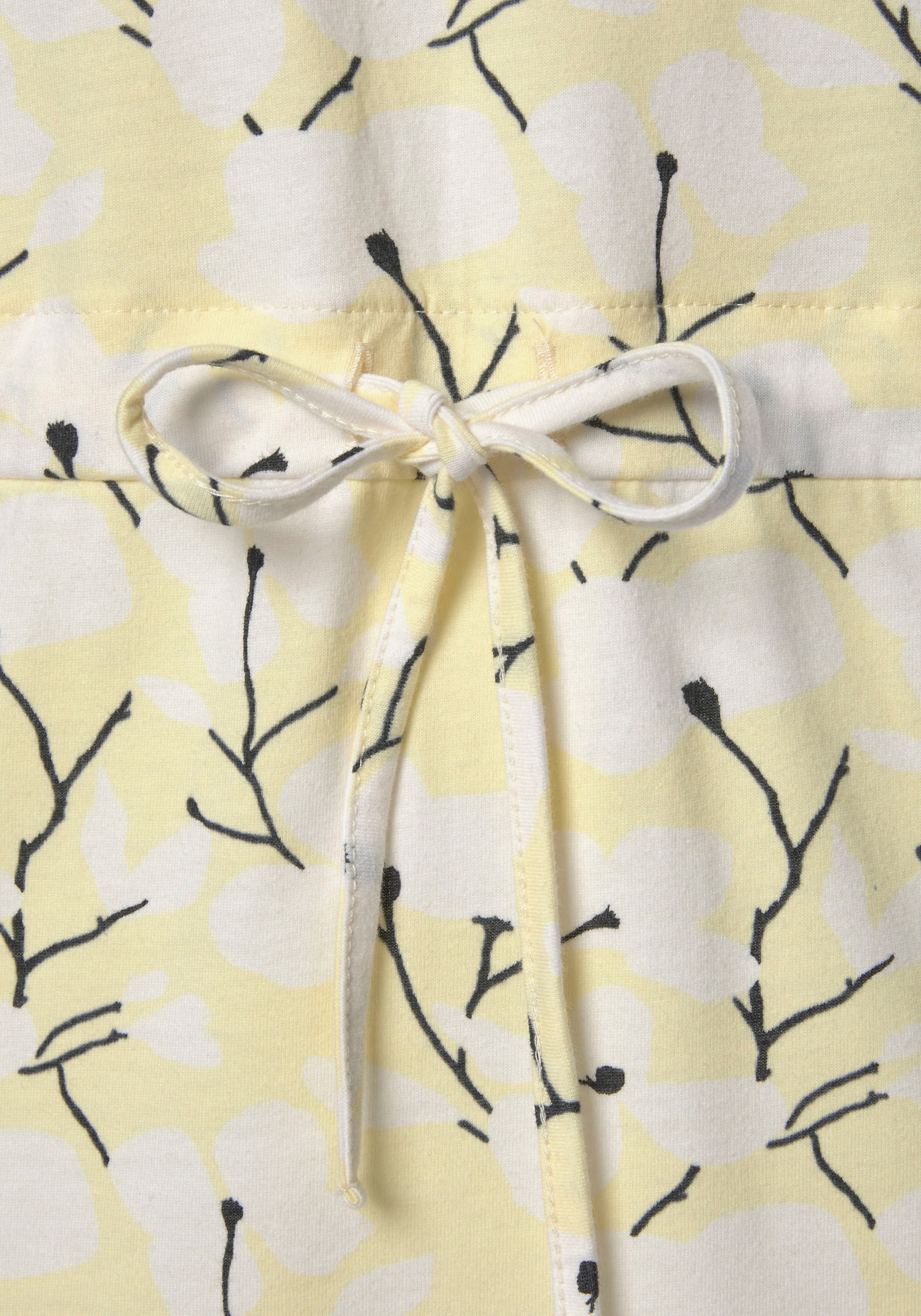 Beachtime Jerseykleid - gelb-creme-bedruckt