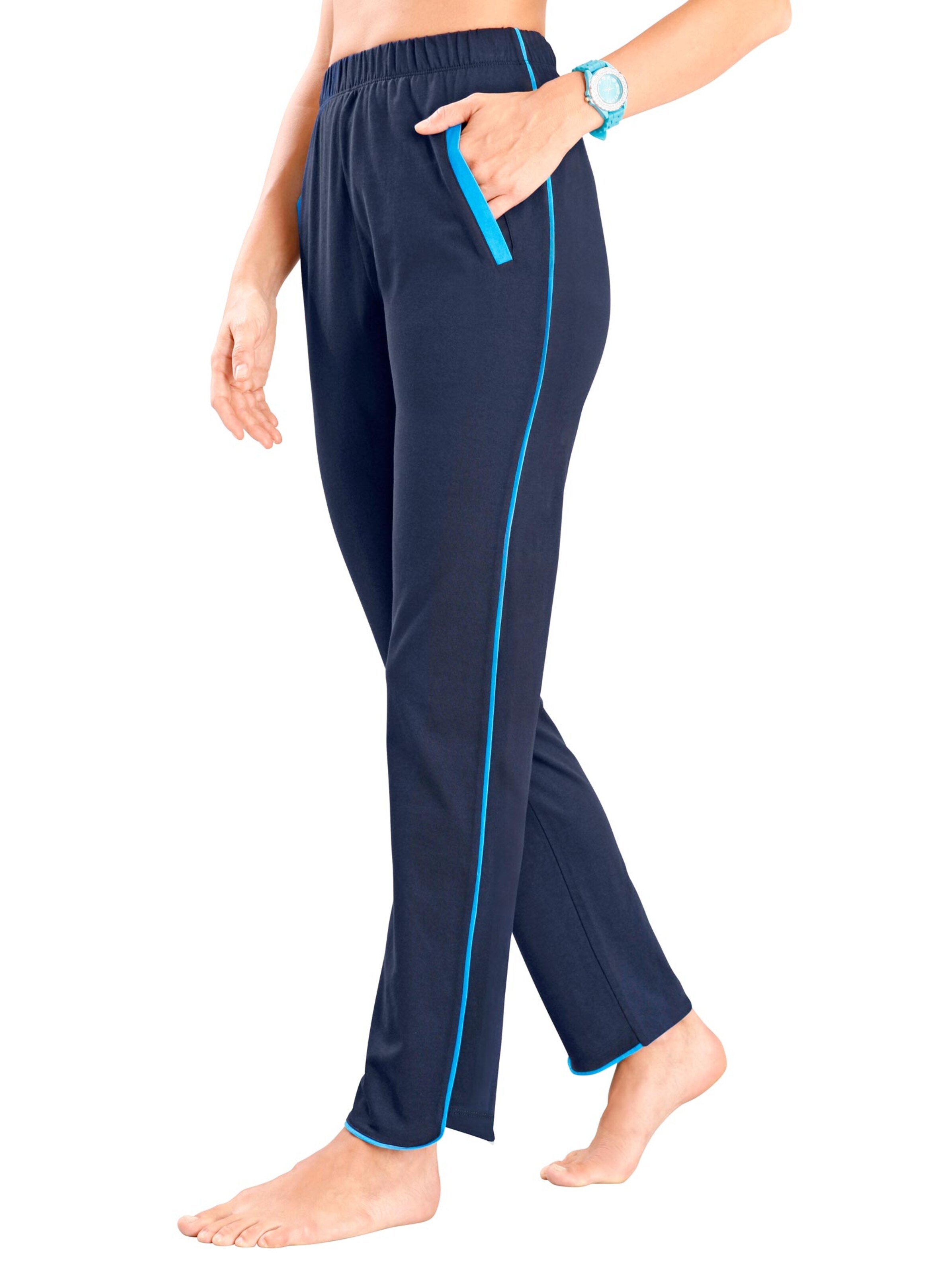 Freizeithose - marine-türkis