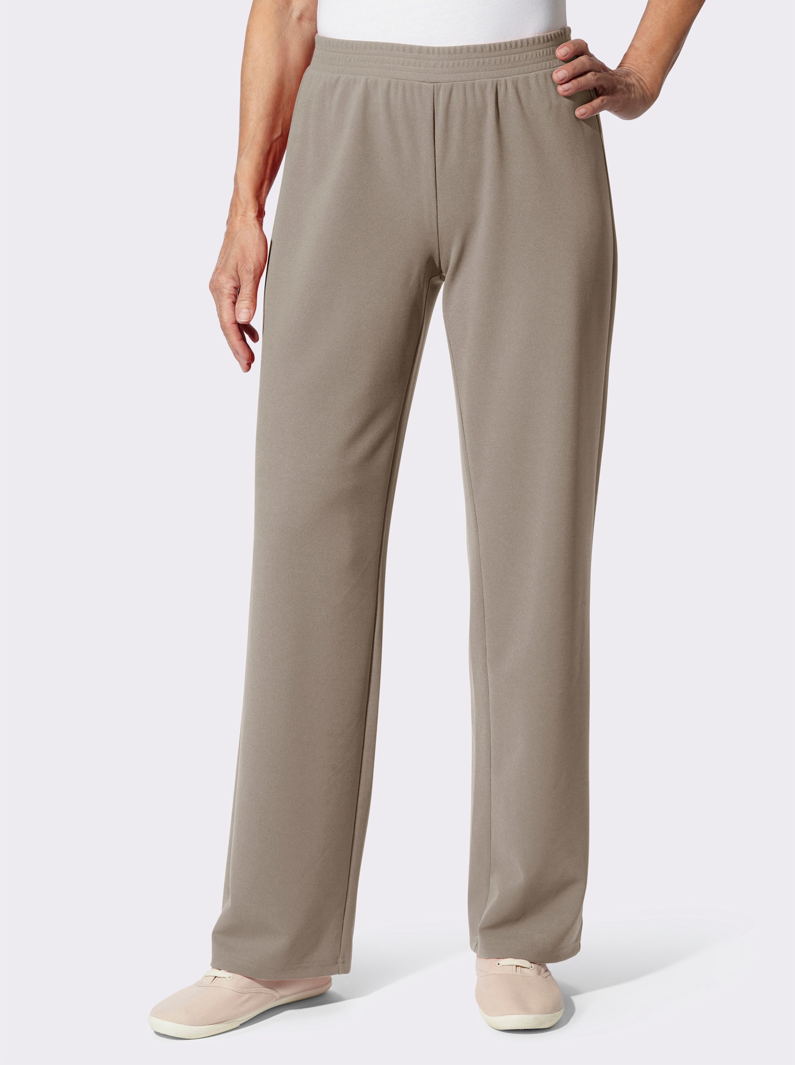 Schlupfhose in weiter Form - sesam