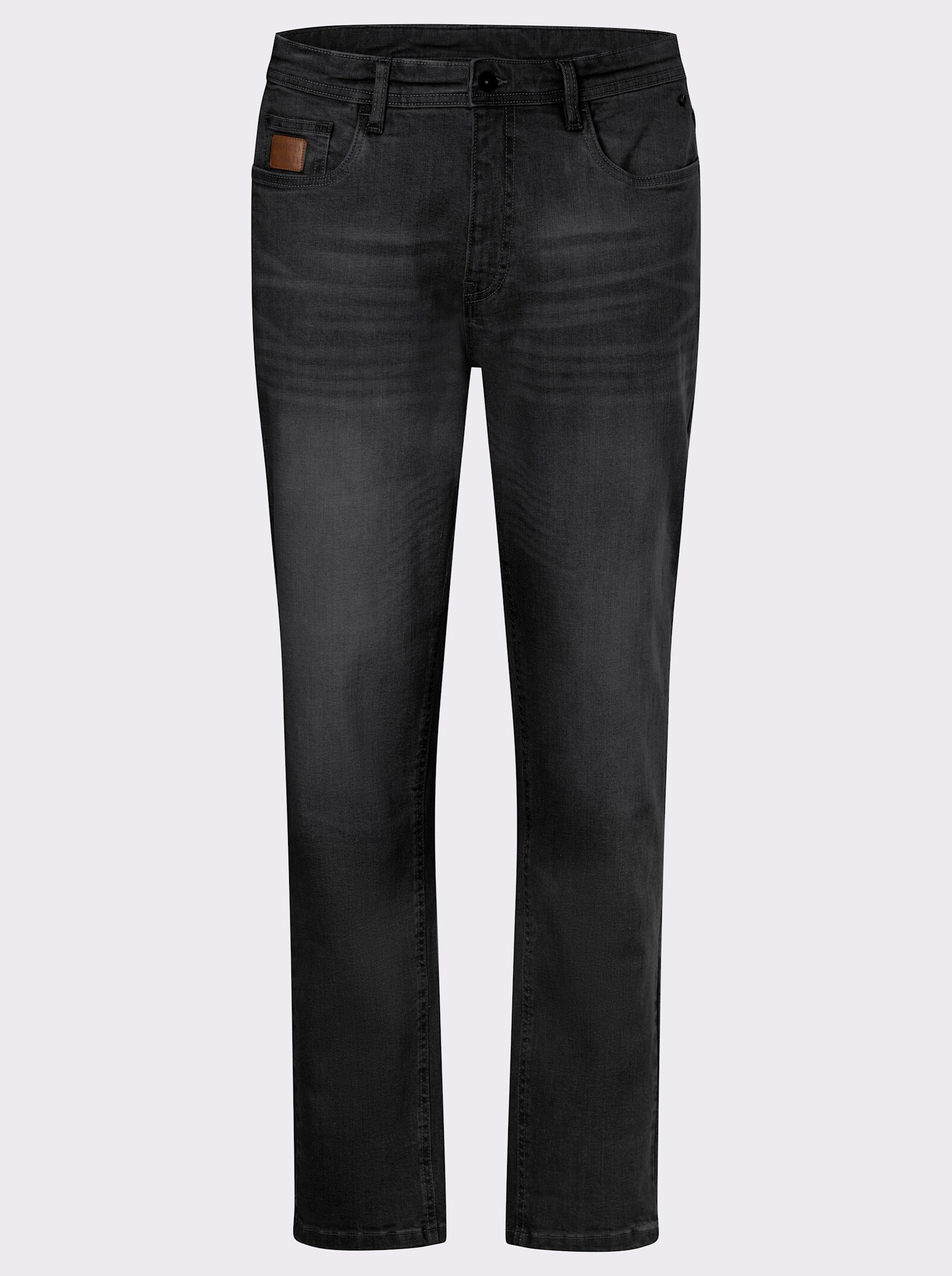 Marco Donati 5-Pocket-Jeans mit kontrastfarbenen Nähten - black denim