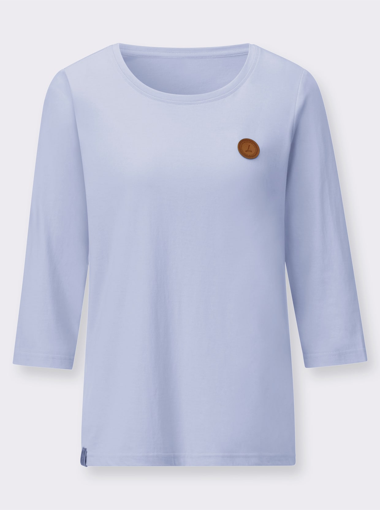 3/4-Arm-Shirt - hellblau