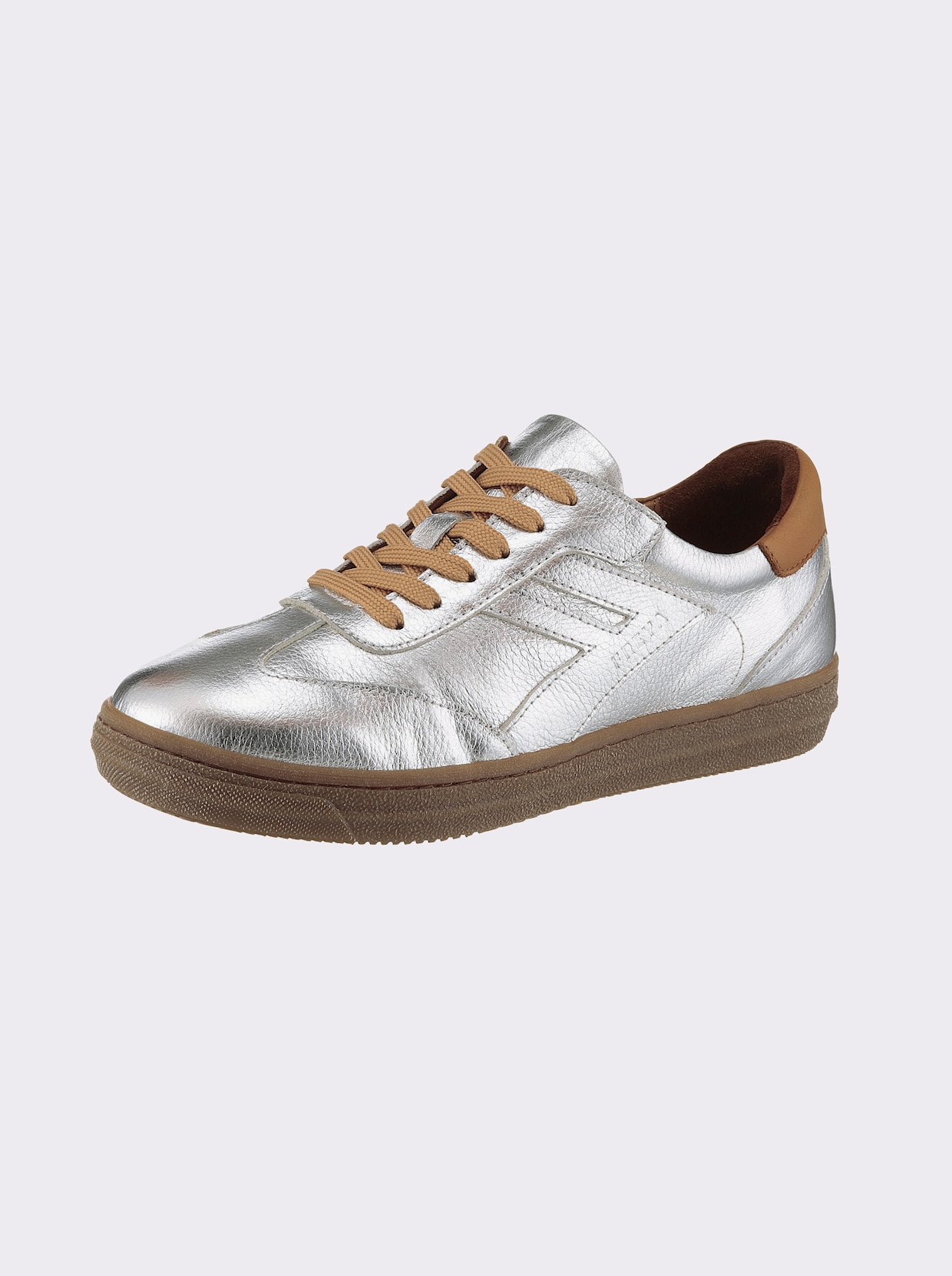 Andrea Conti Sneaker - silberfarben-cognac