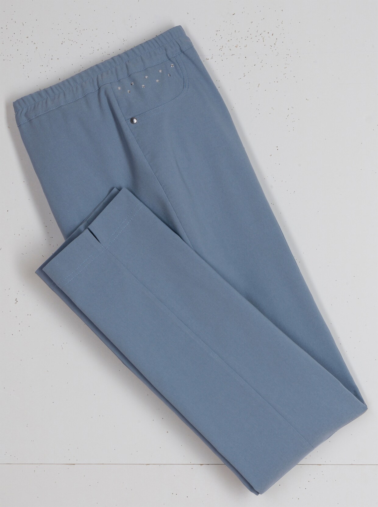 Bengalínové kalhoty - kouřová modrá
