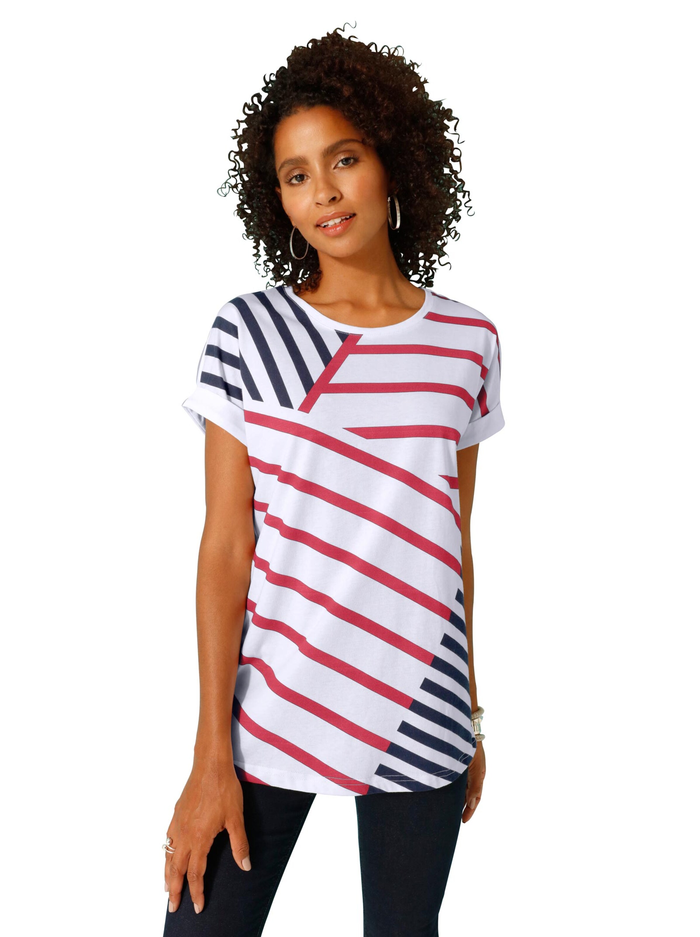 Shirt - weiß-gemustert