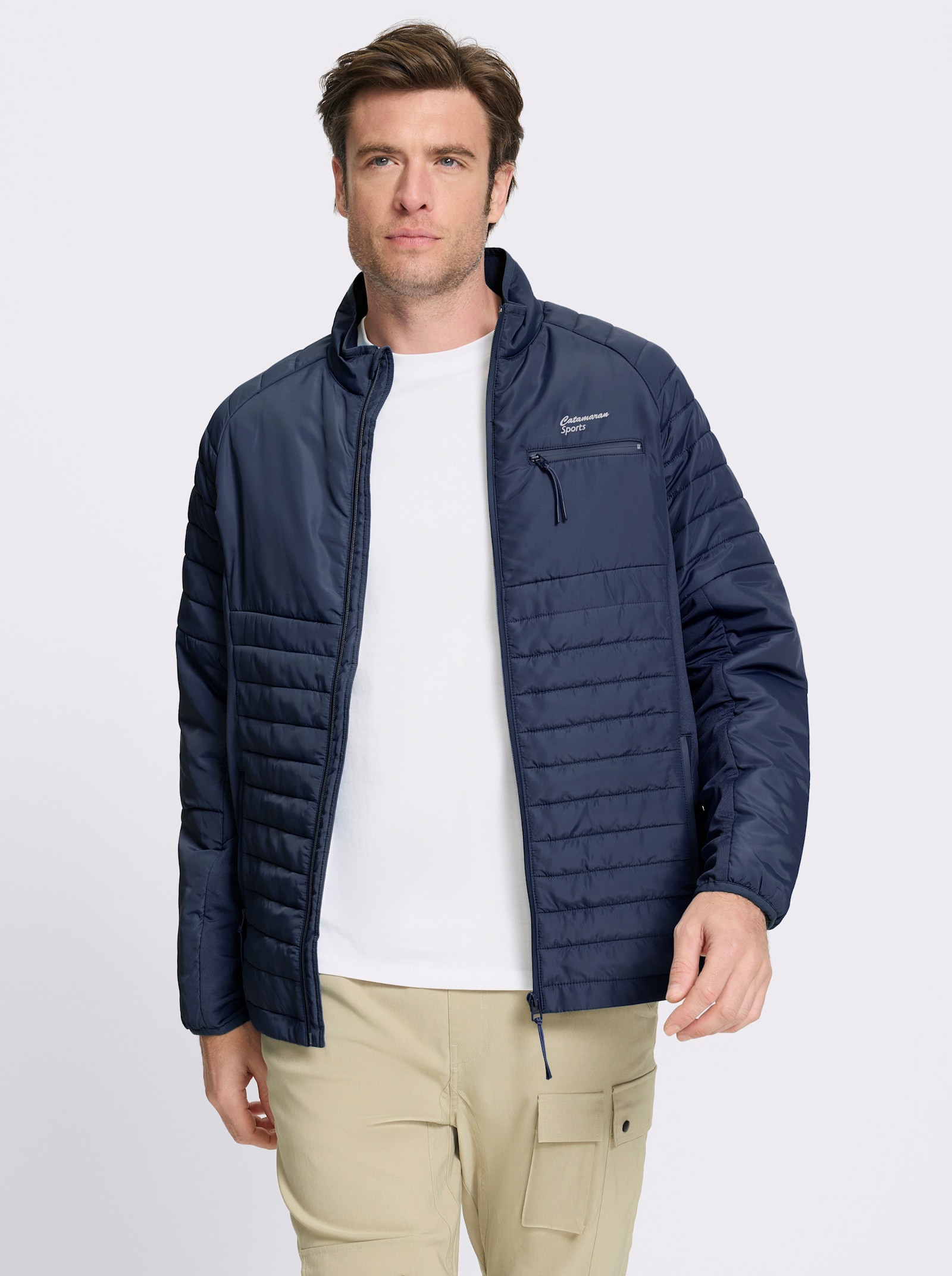 Catamaran Sports Steppjacke mit Innentaschen - marine