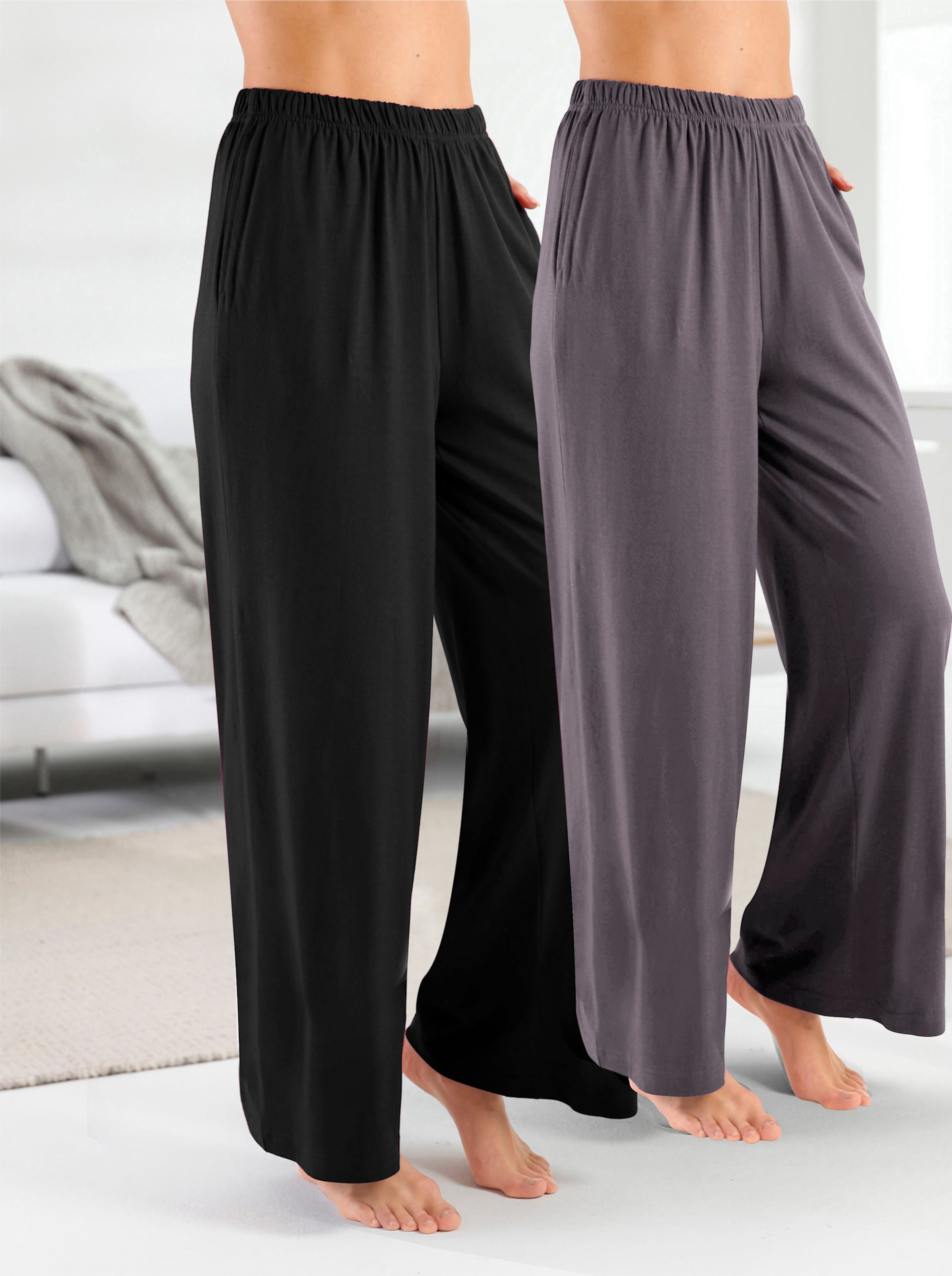 Feel Good Damen Schwarz Anthrazit Jogginghose von Baur - Bild 2