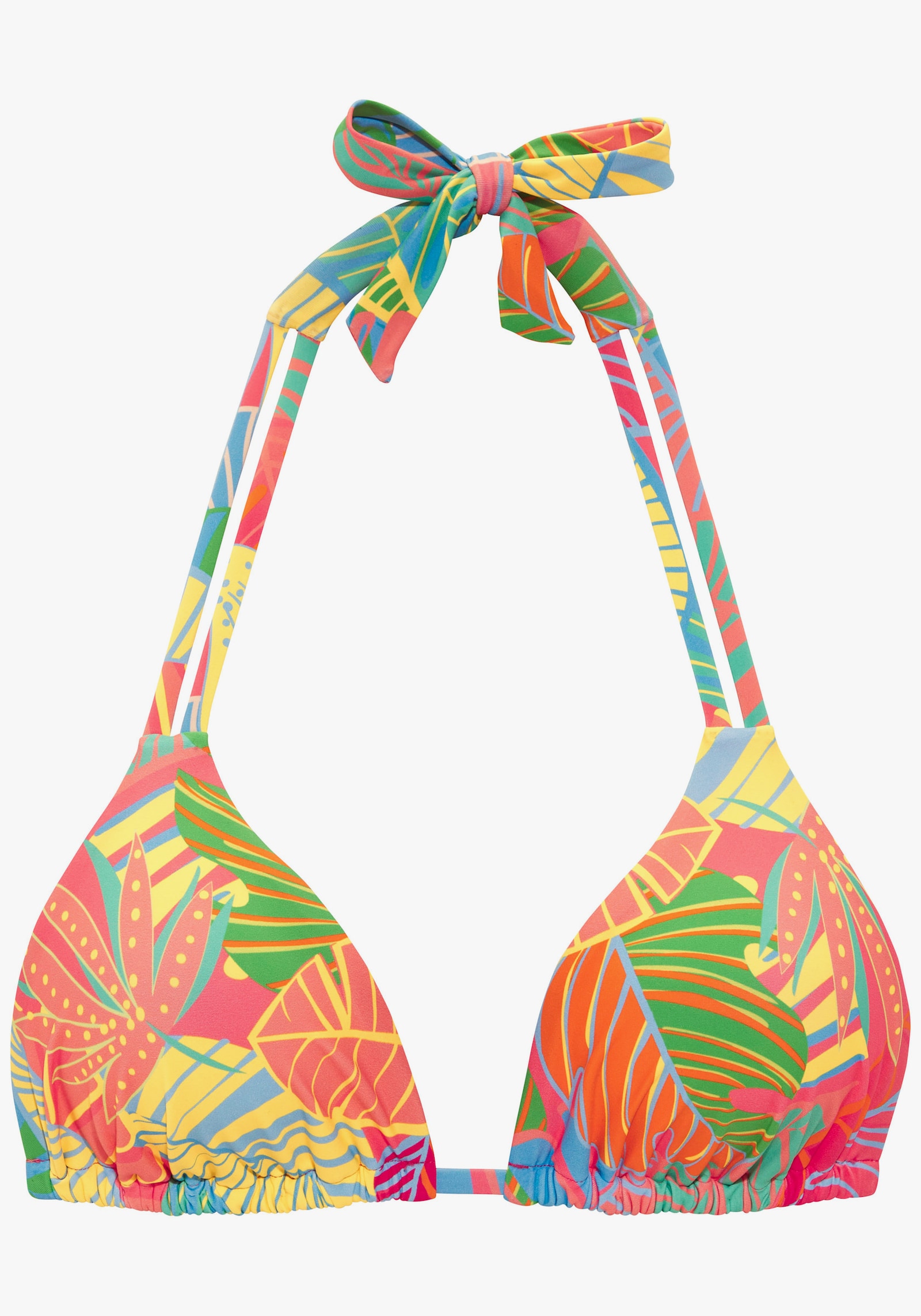 s.Oliver Triangel-Bikini-Top - koralle bedruckt