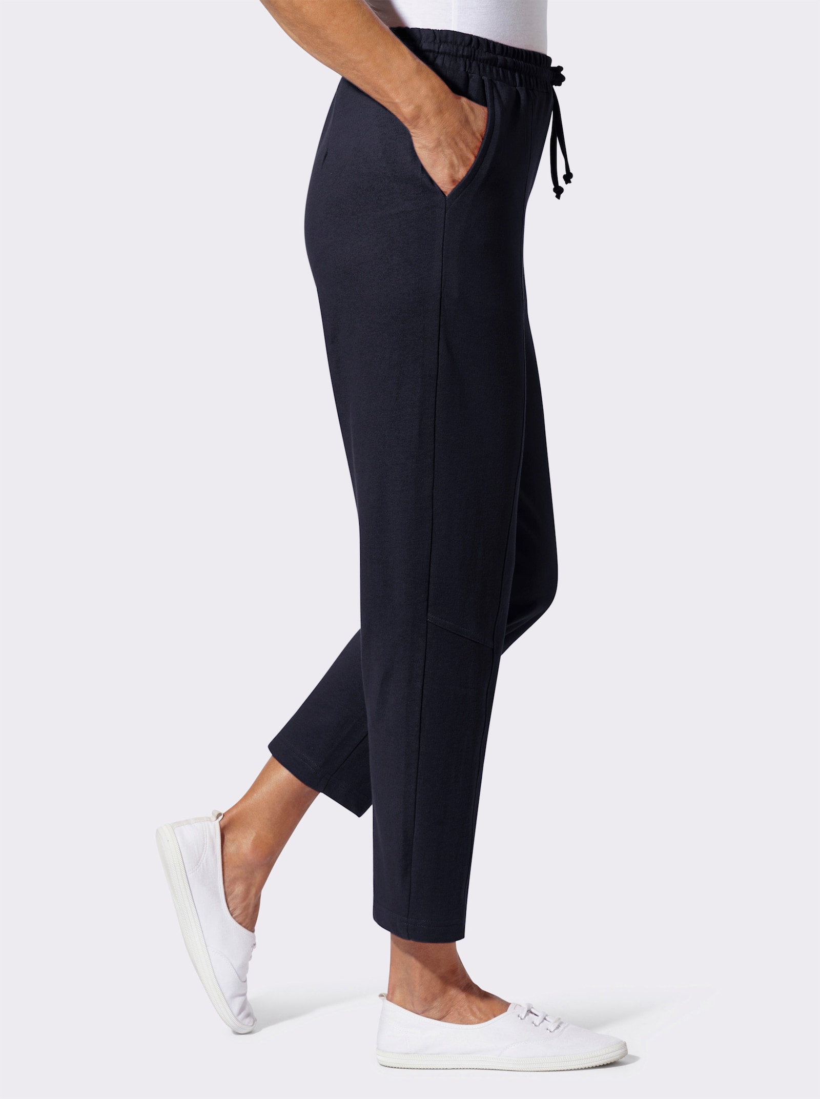 Sweathose mit Rundum-Dehnbund - marine