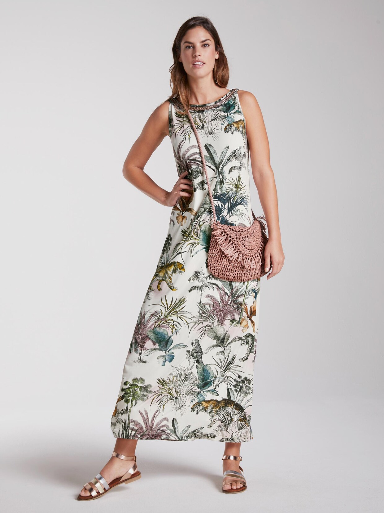 Linea Tesini Druck-Kleid - bunt