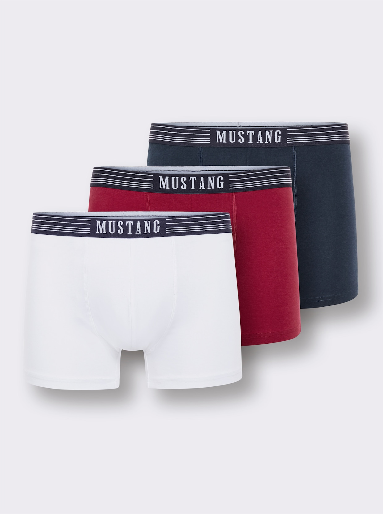 Mustang Pants - marine + weiss + rot