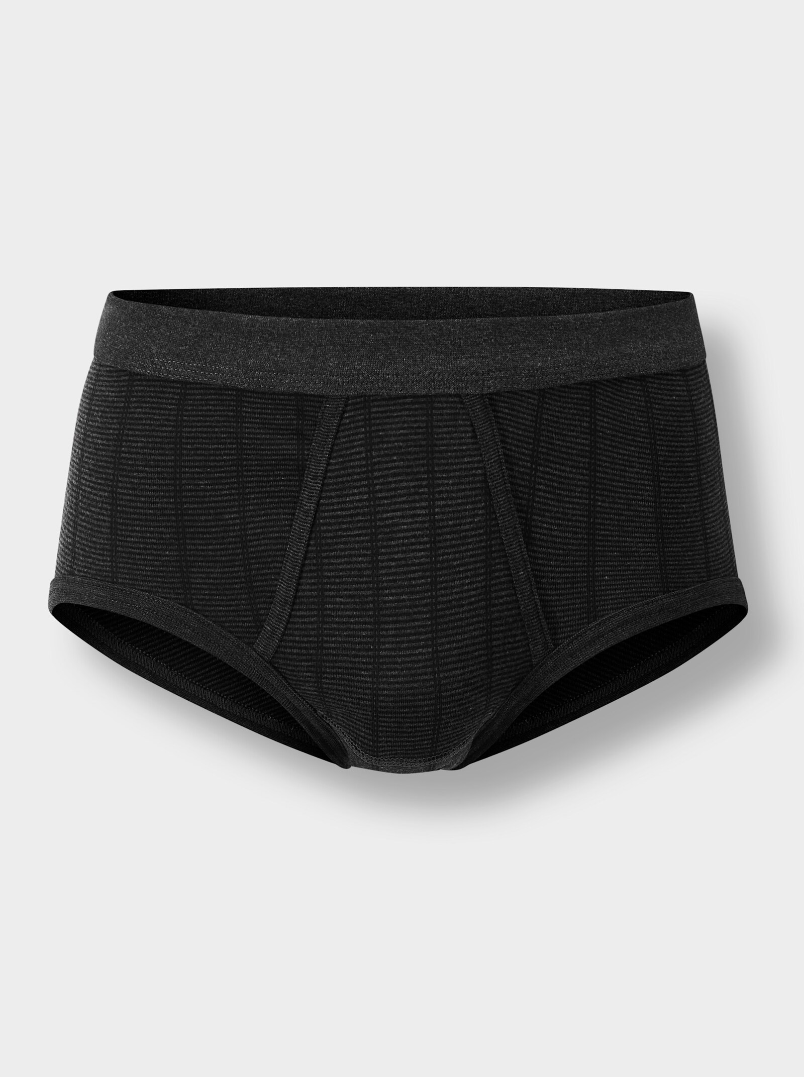 wäschepur men Slipy - tmavěšedá-proužek