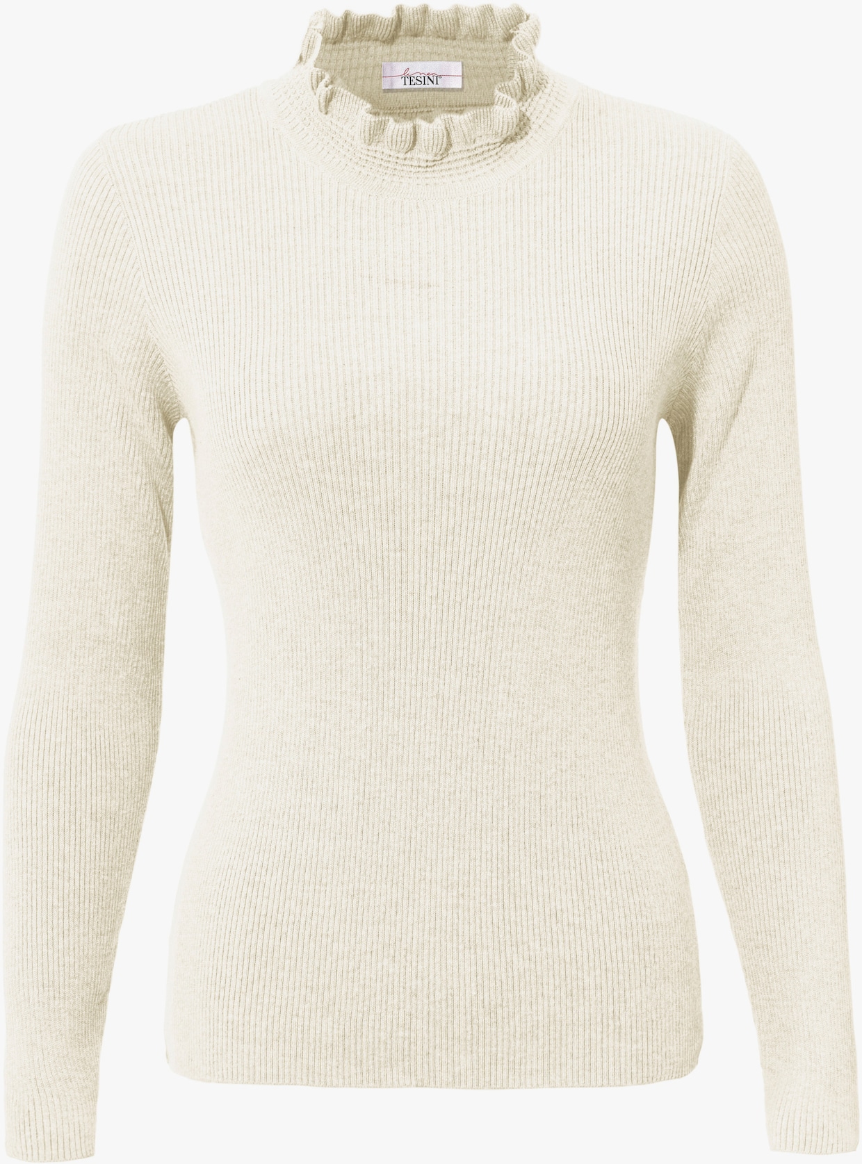 heine Pullover met opstaande kraag - ecru