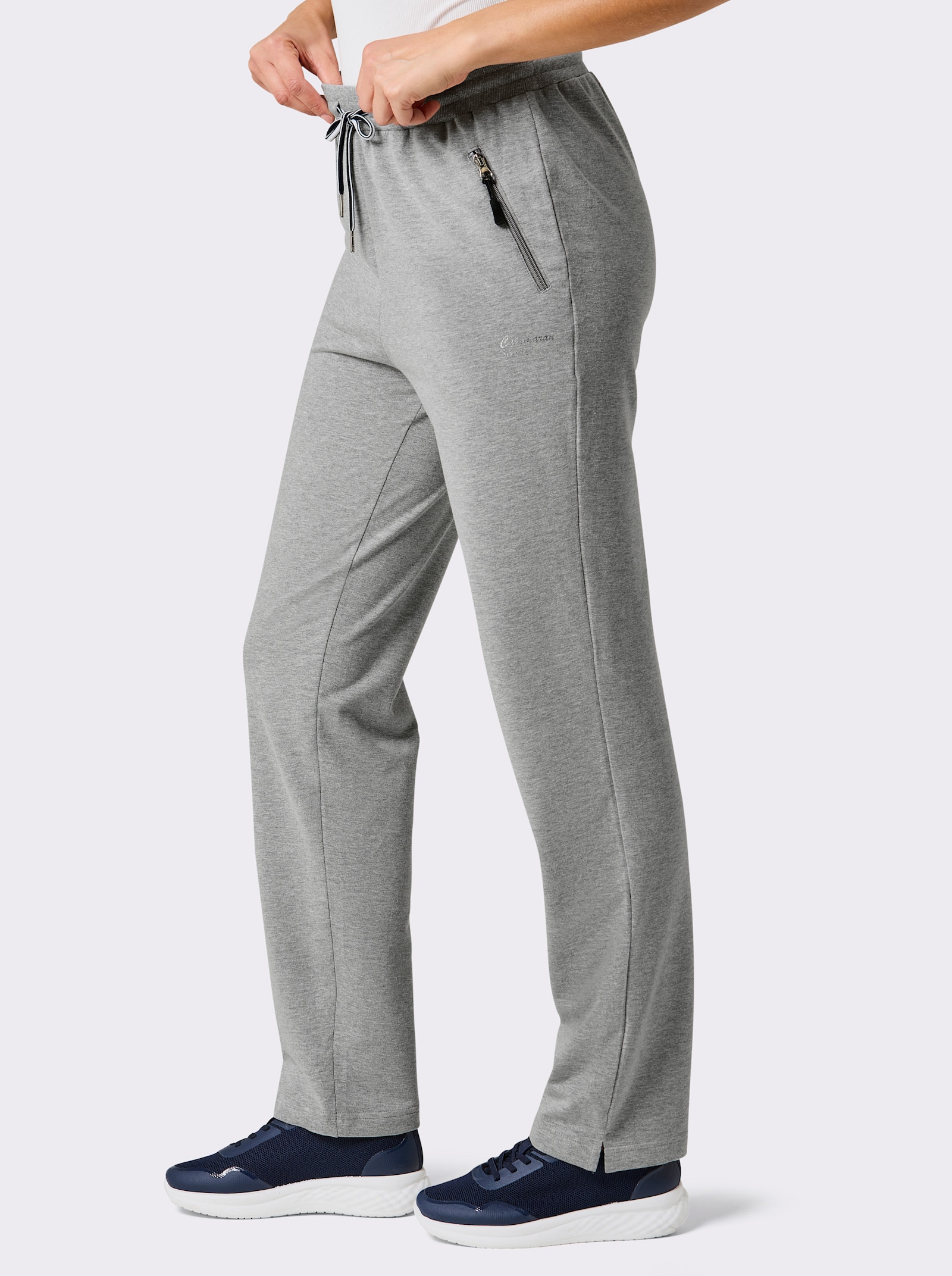 Catamaran Sports Freizeithose mit weitenregulierbarem Rundum-Dehnbund - grau-meliert