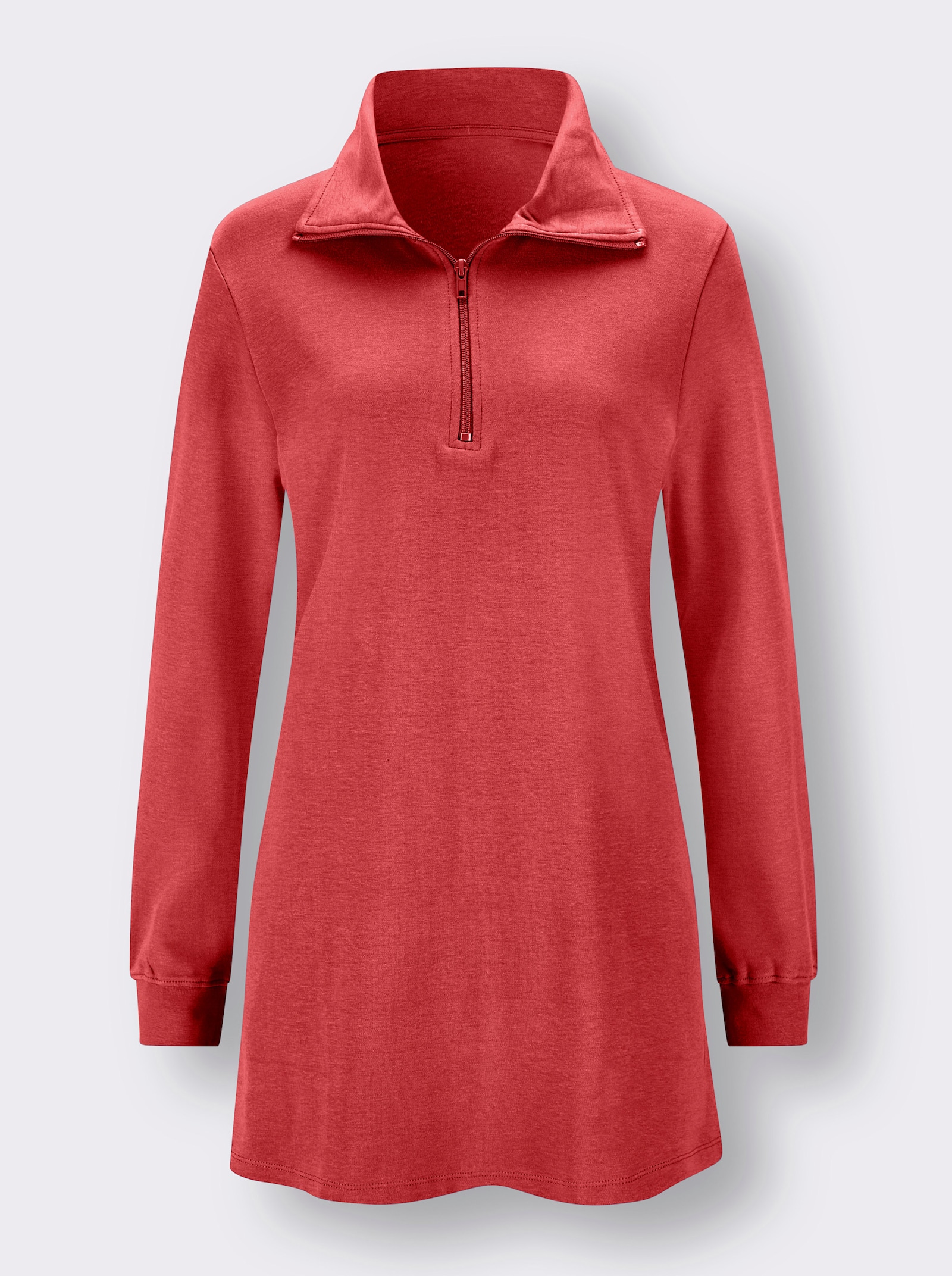 Longsweatshirt mit Umlegekragen - hummer