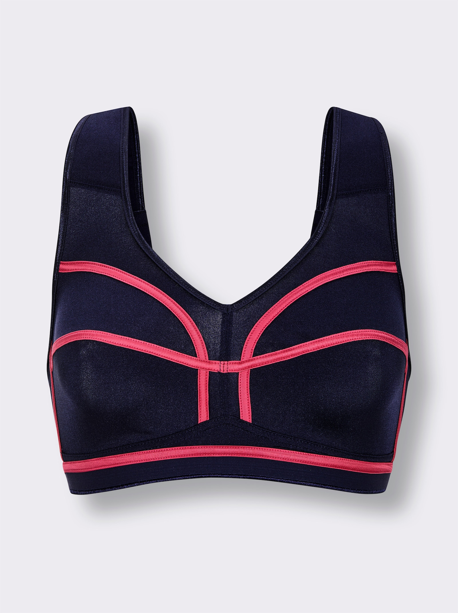 wäschepur Sport-BH ohne Bügel - marine-fuchsia
