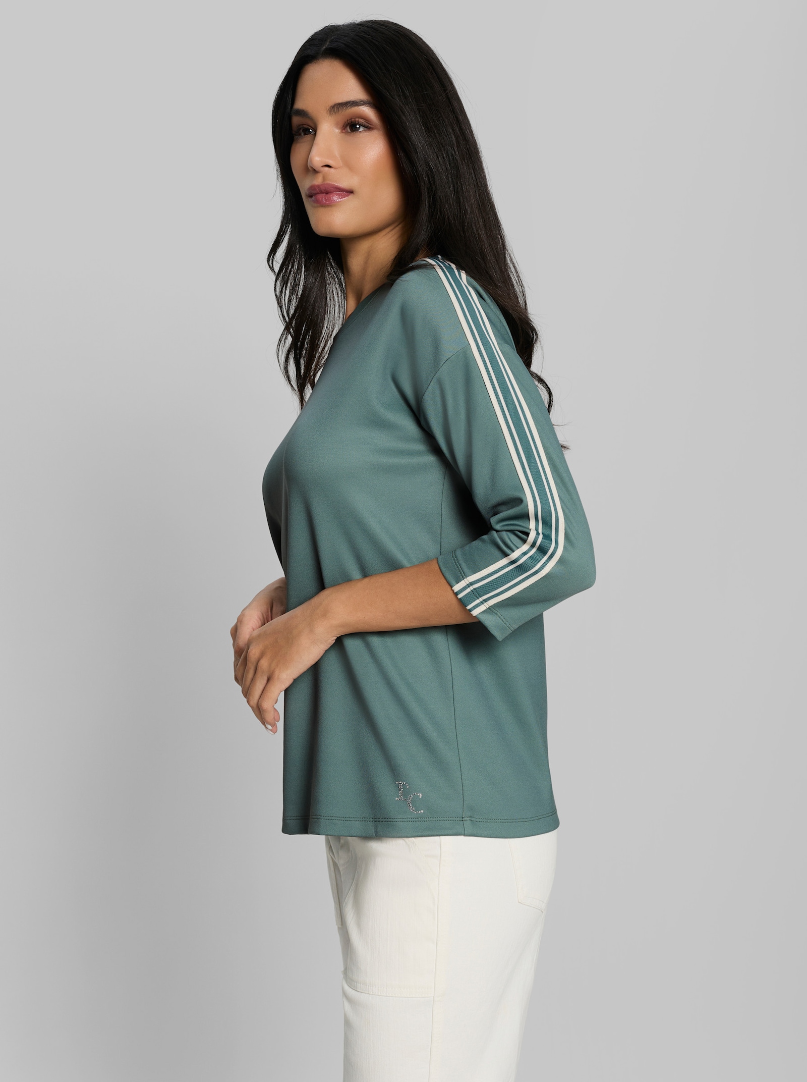 heine Sweatshirt mit Modal - jade