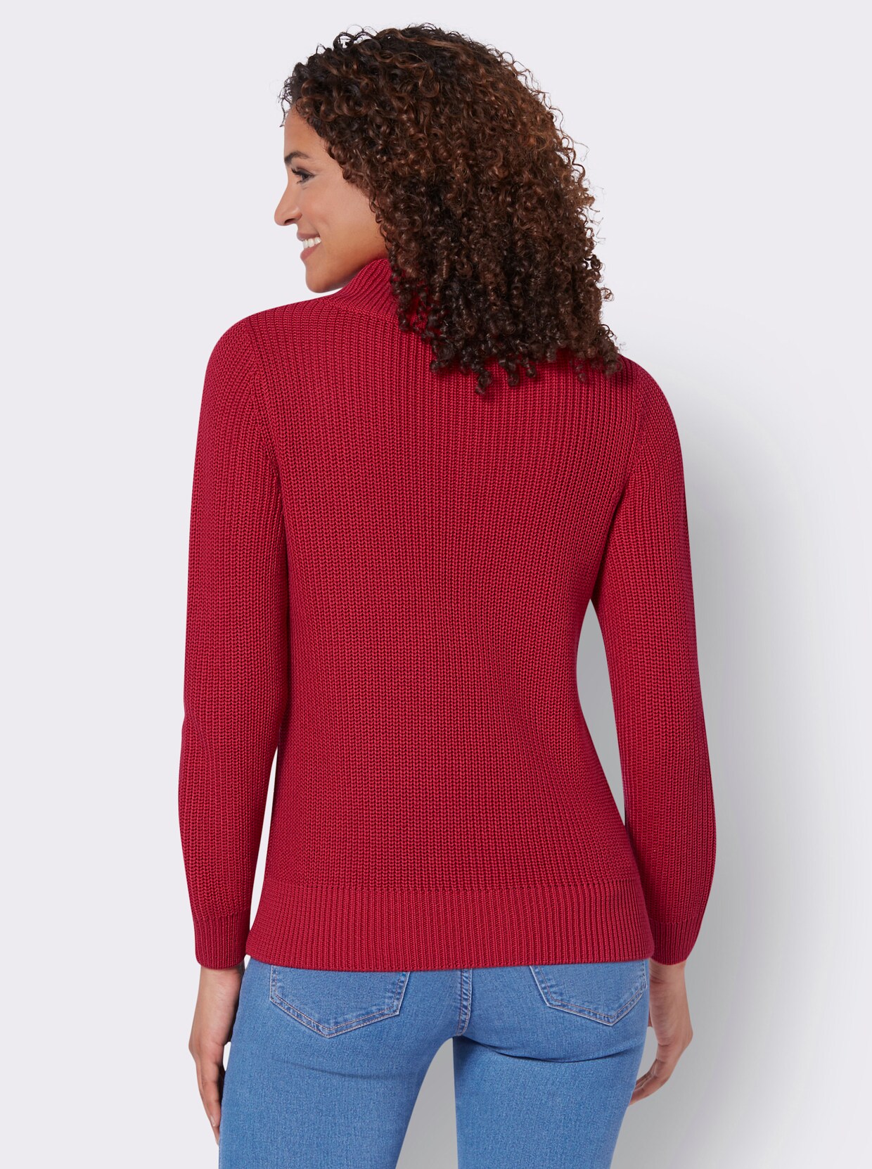 Pull en tricot - rouge