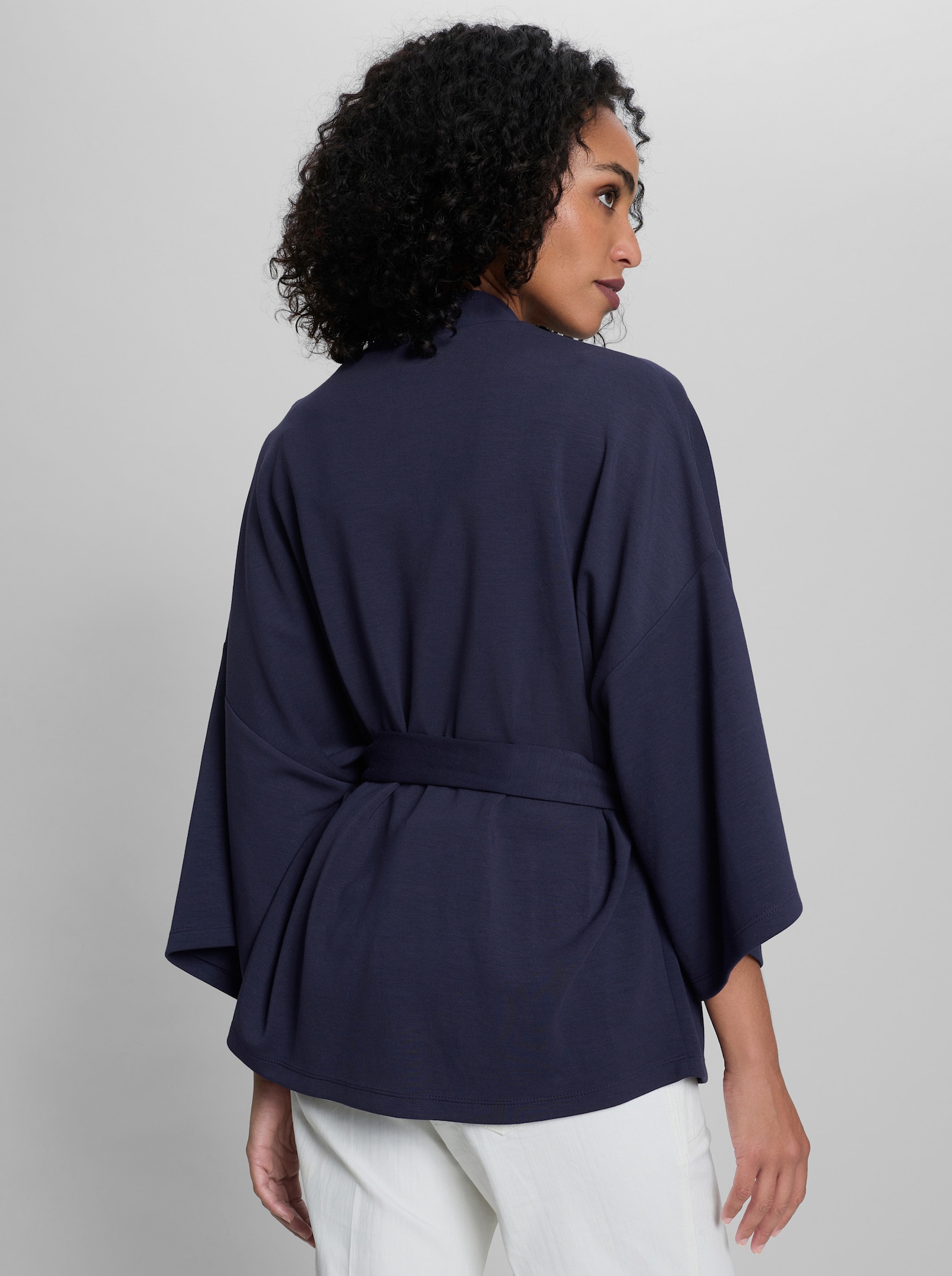 heine Shirtjacke im Kimono-Look - marine