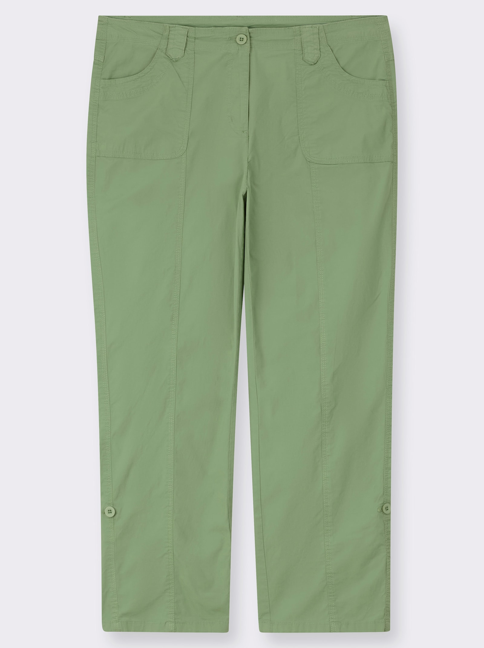 Hose mit krempelbaren Beinen - eucalyptus