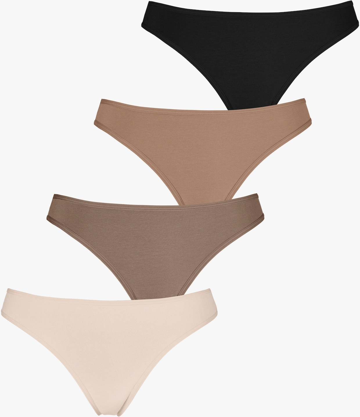 LASCANA String - couleur ivoire, nougat, beige, noir