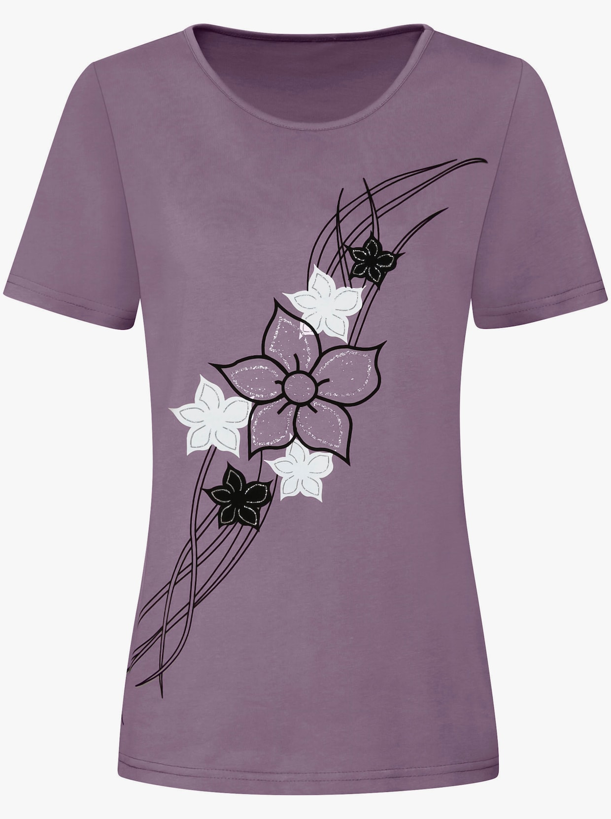 Shirt met korte mouwen - lavendel