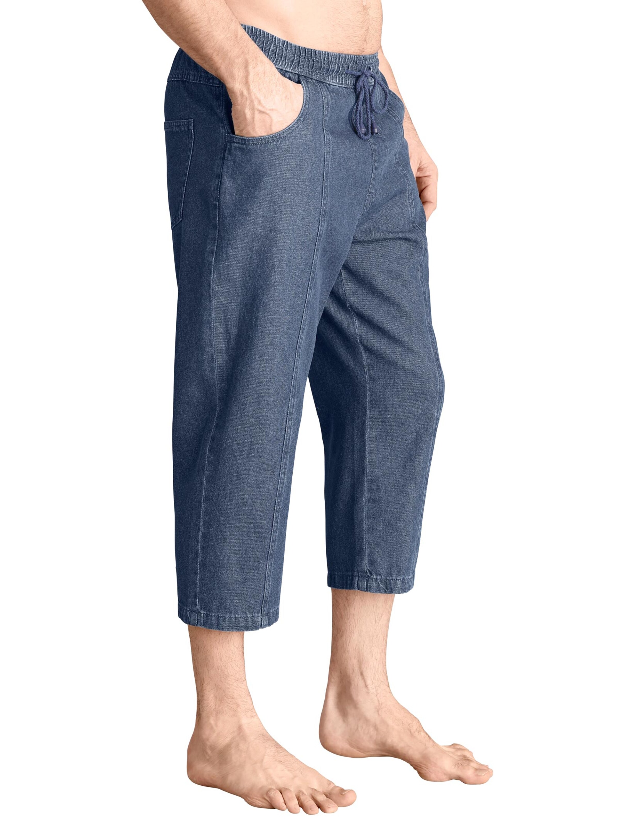 3/4-Hose - blue-stone-washed