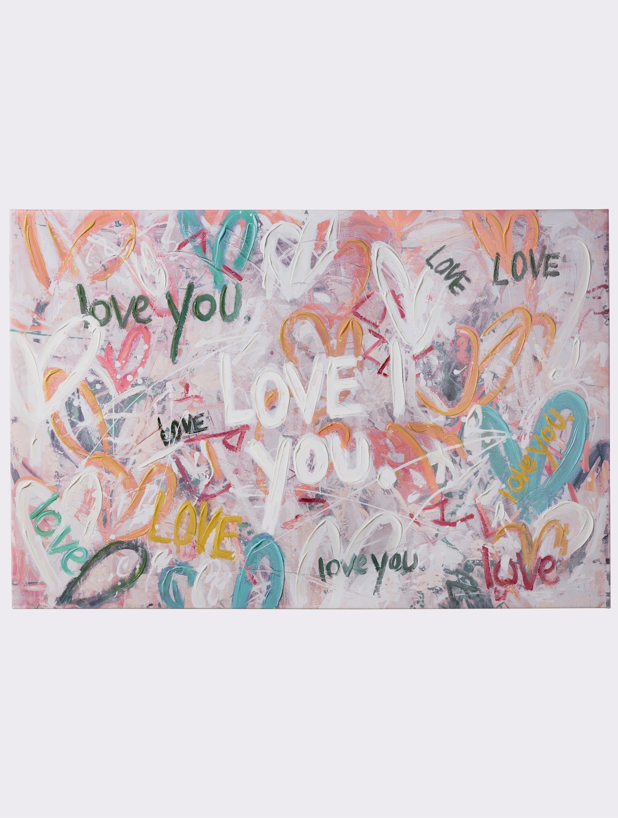 Impressionen Bild - weiß-bunt