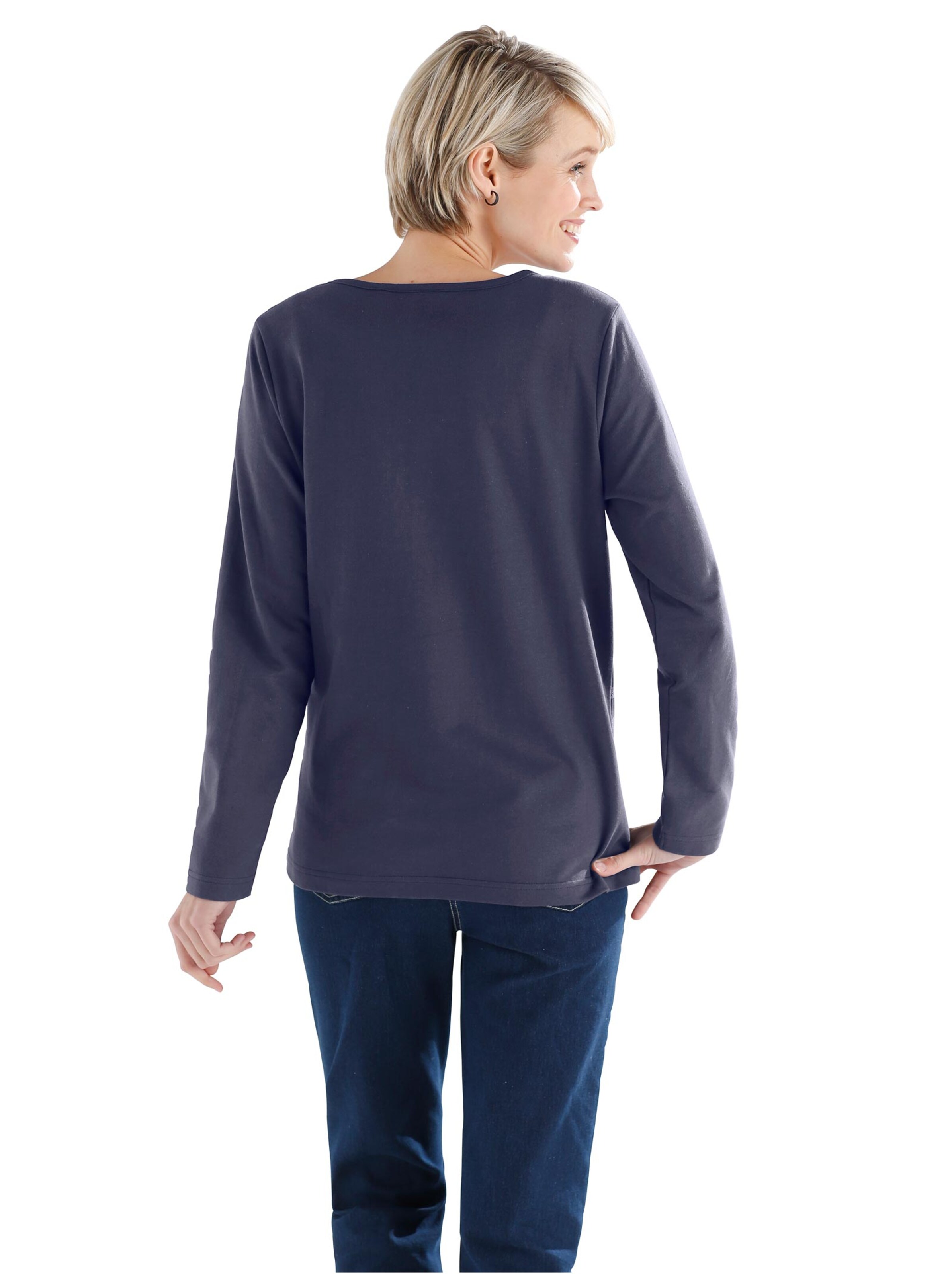 Shirt - marine-geringelt