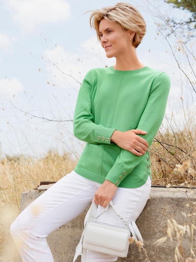 Langarm-Pullover - apfel
