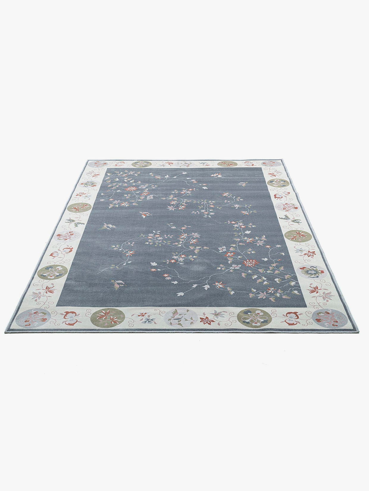 Theko Teppich - grau