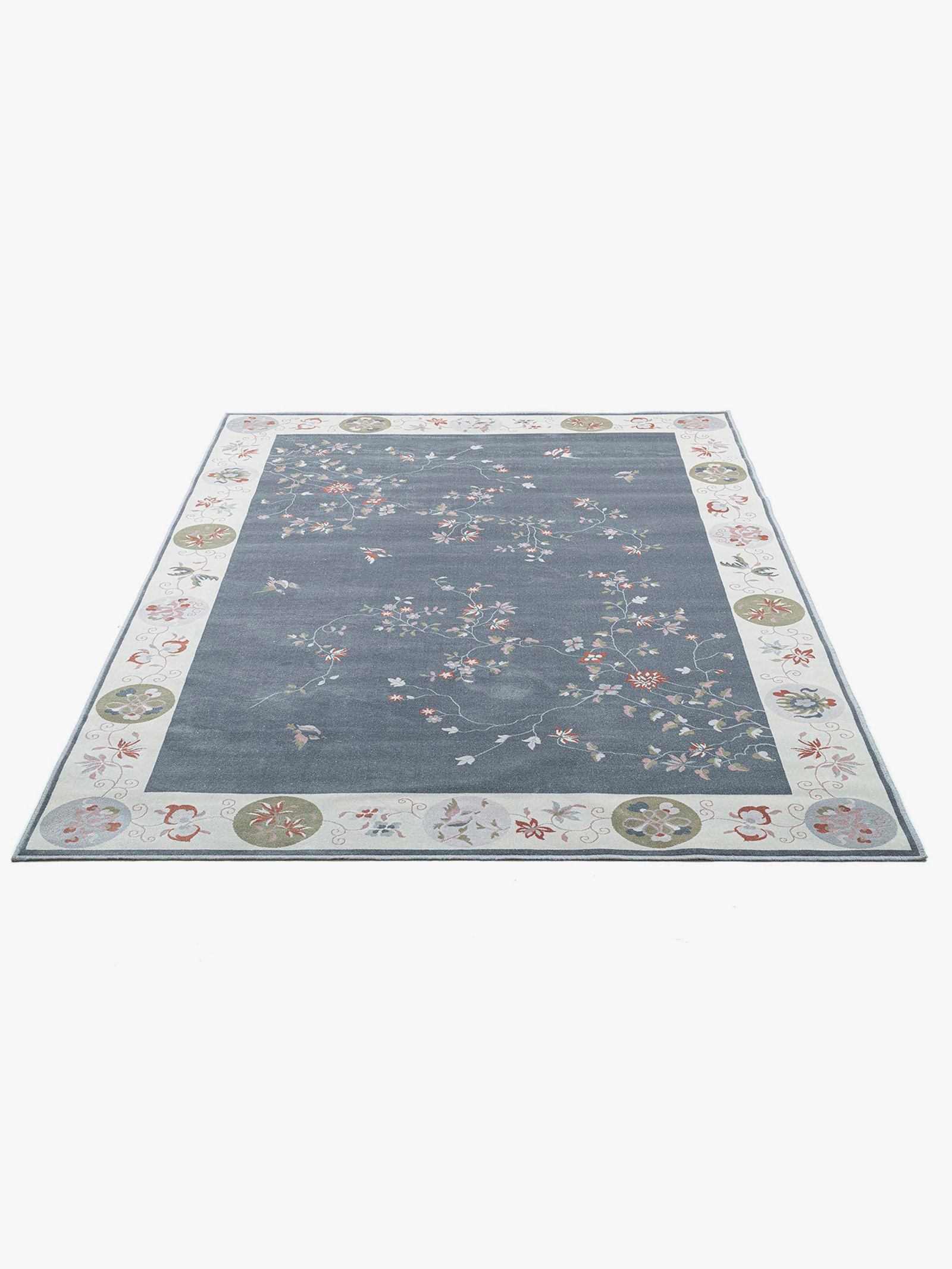 Theko Teppich - grau