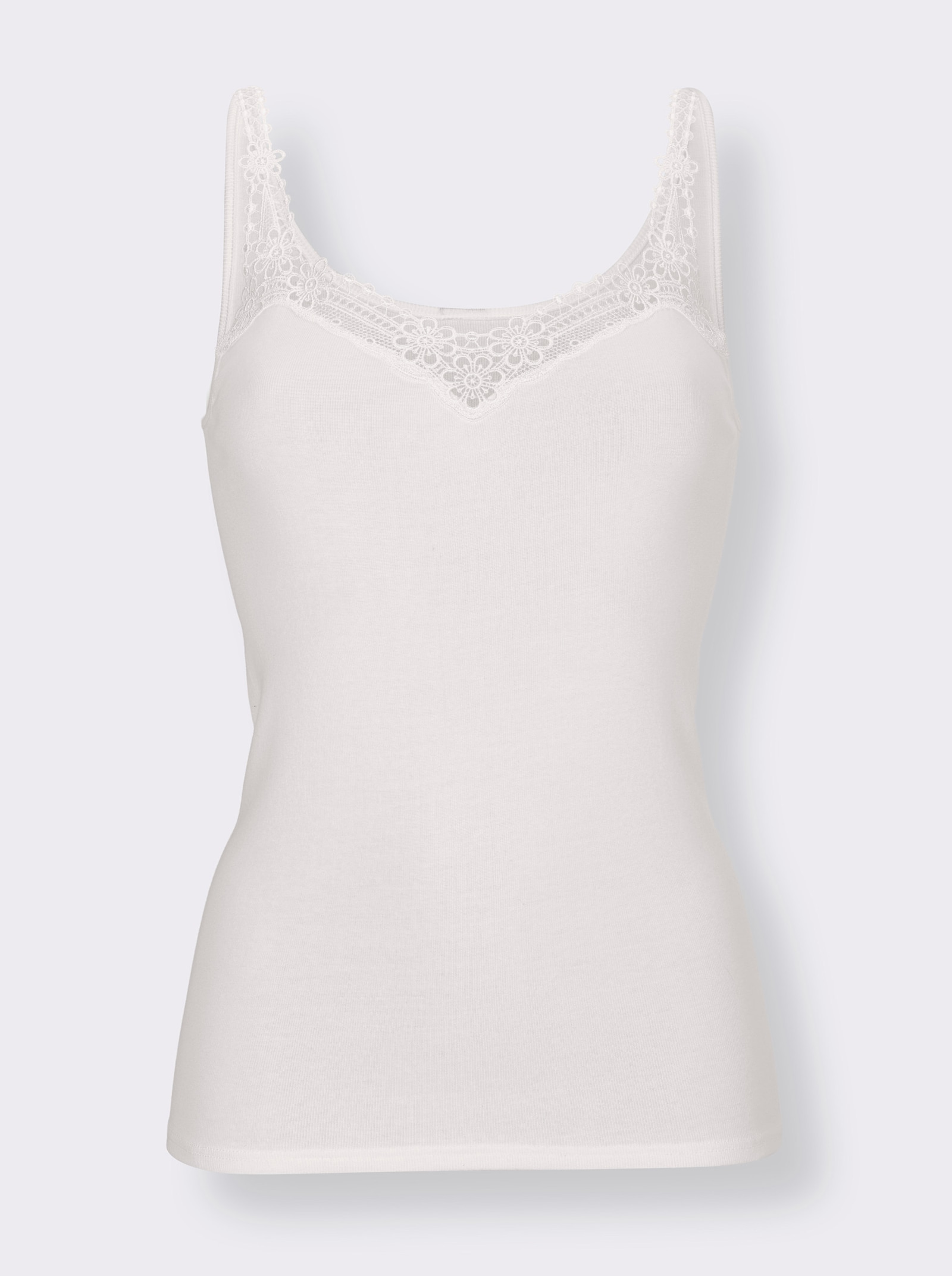 wäschepur Trägerhemd - weiss