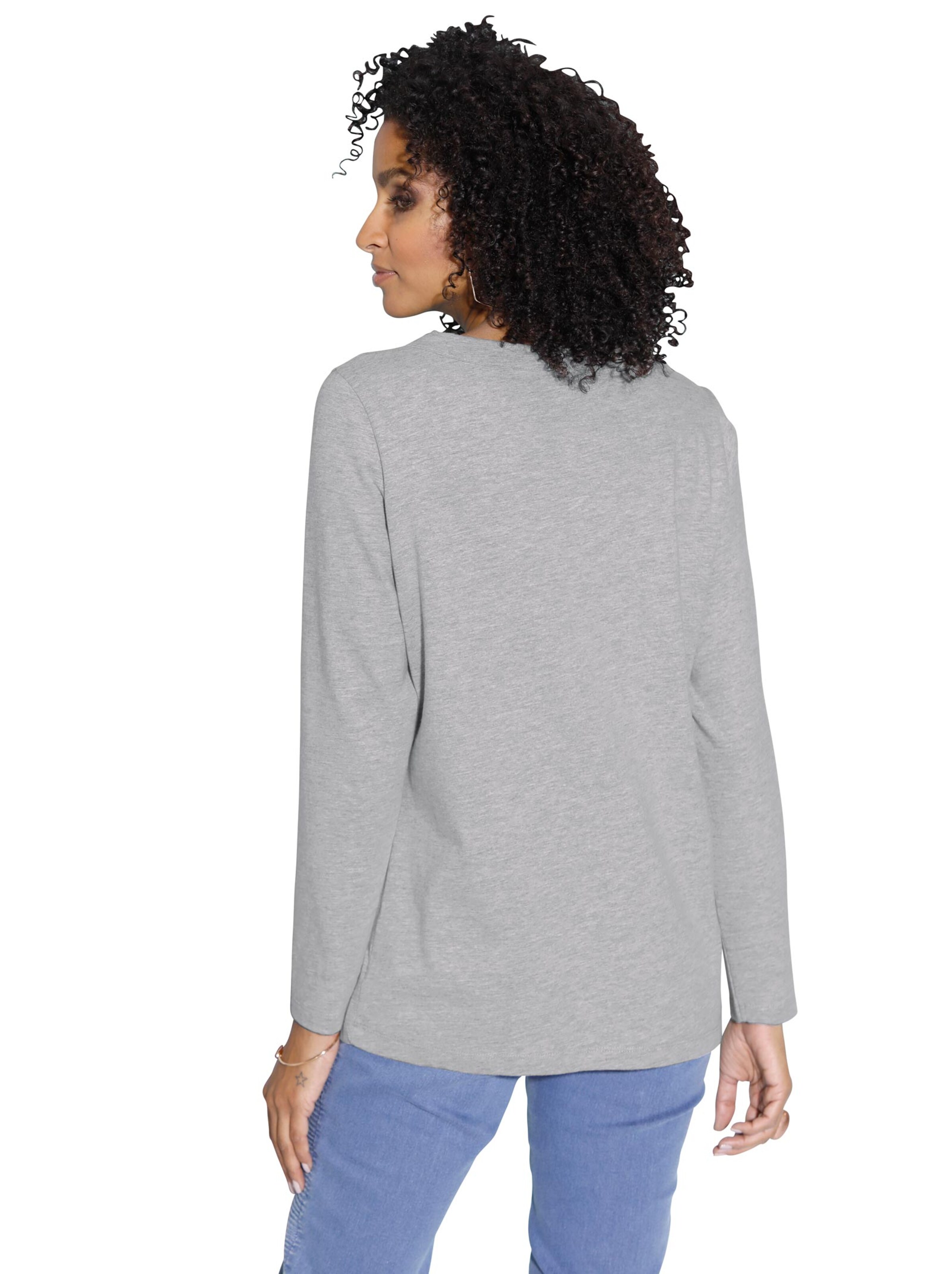 Shirt - grau-meliert