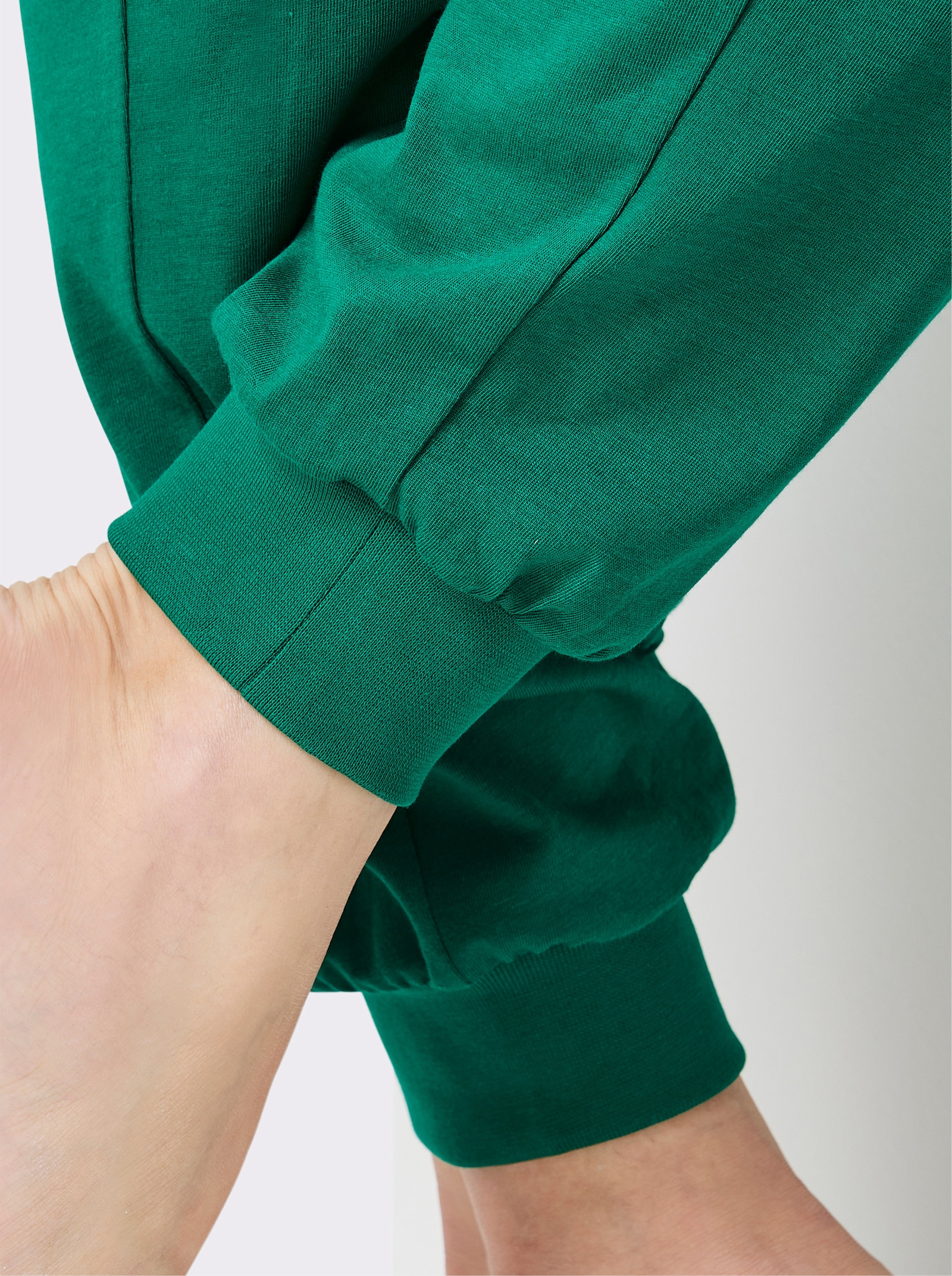 wäschepur Schlafanzüge - grün-weiß + steingrau-weiß