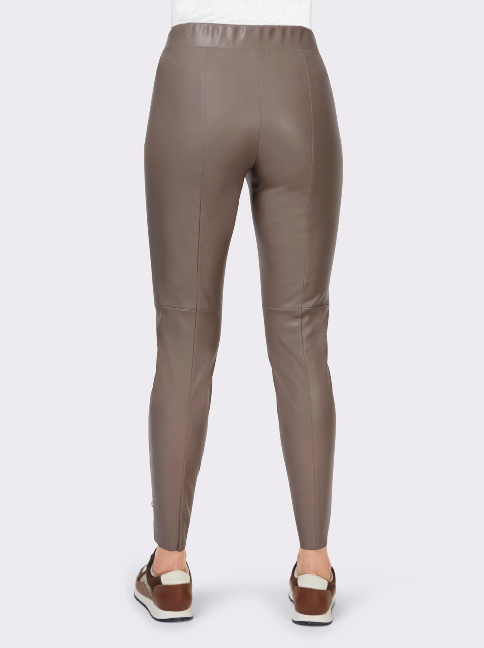 heine Pantalon en synthétique à la coupe flatteuse - taupe