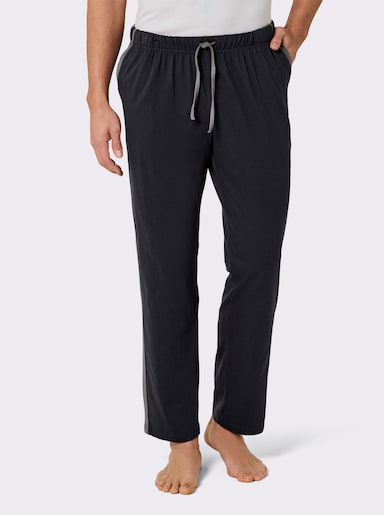 wäschepur men Hose lang - schwarz-anthrazit